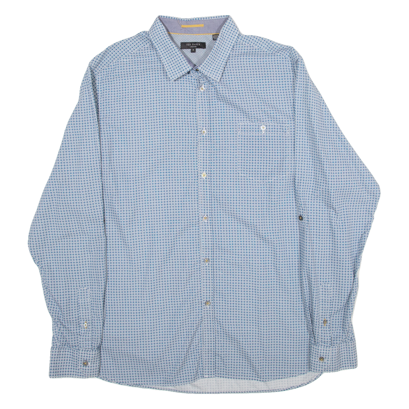 TED BAKER Mens Shirt Blue Long Sleeve XL Refurbished - N/A refurbished available on Cerqular