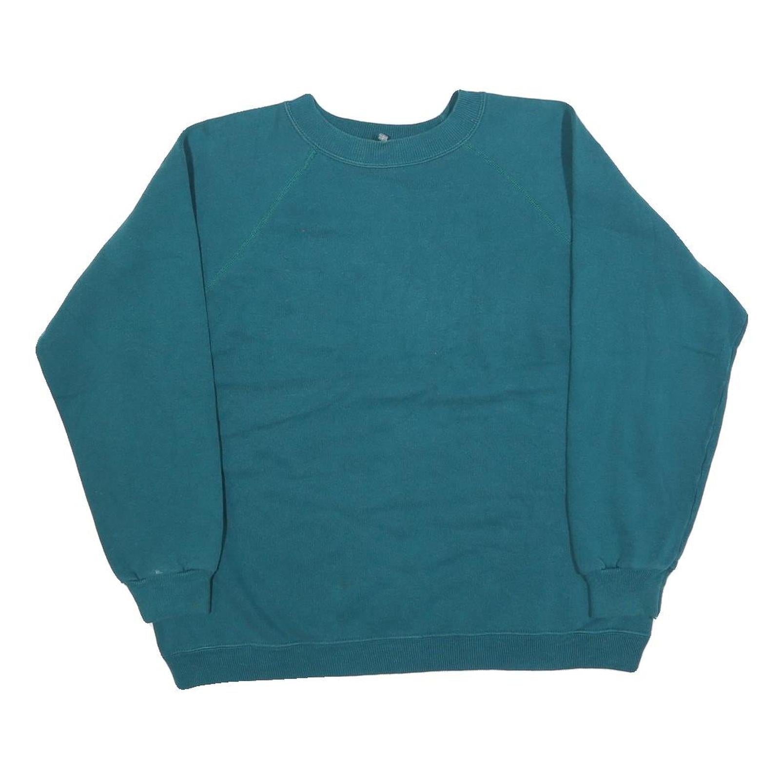 HANES Womens Blue Crew Neck M Comfortable Cotton Blend Sweatshirt Casual Refurbished - N/A refurbished available on Cerqular