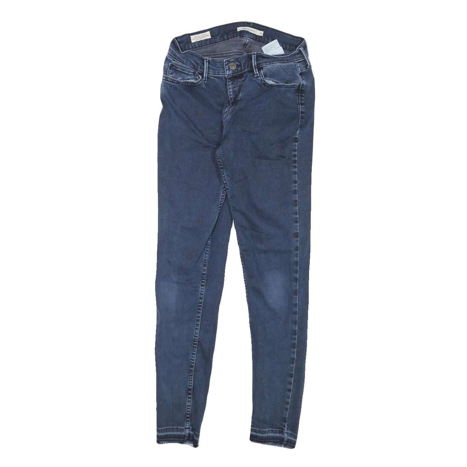 LEVI'S 710 Womens Jeans Blue Slim Skinny Denim Medium W24 L27 Stylish Refurbished - N/A refurbished available on Cerqular