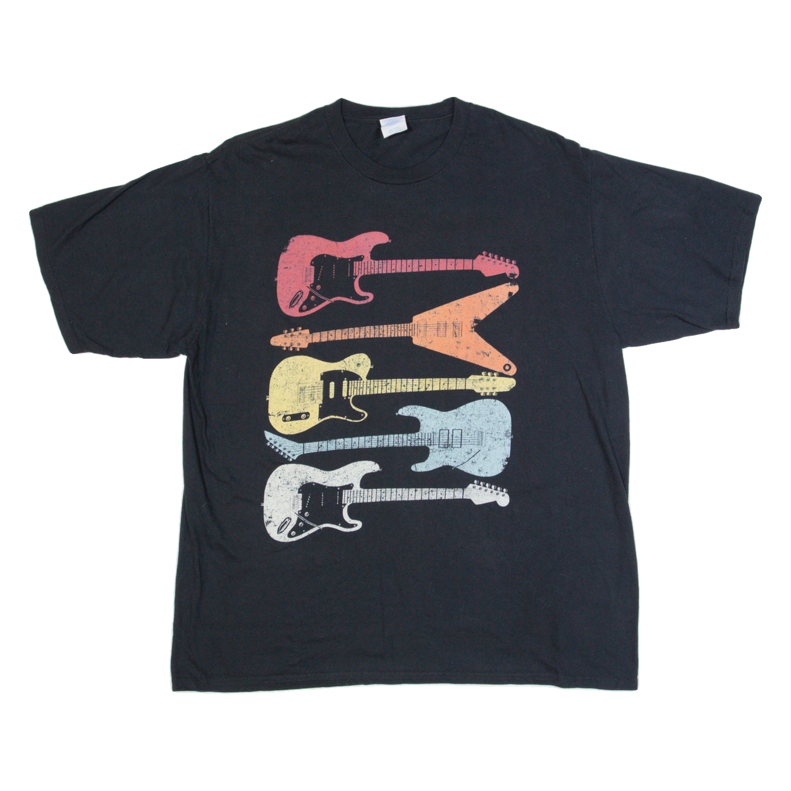 PORT & COMPANY Guitars Mens T-Shirt Black XL Refurbished - N/A refurbished available on Cerqular