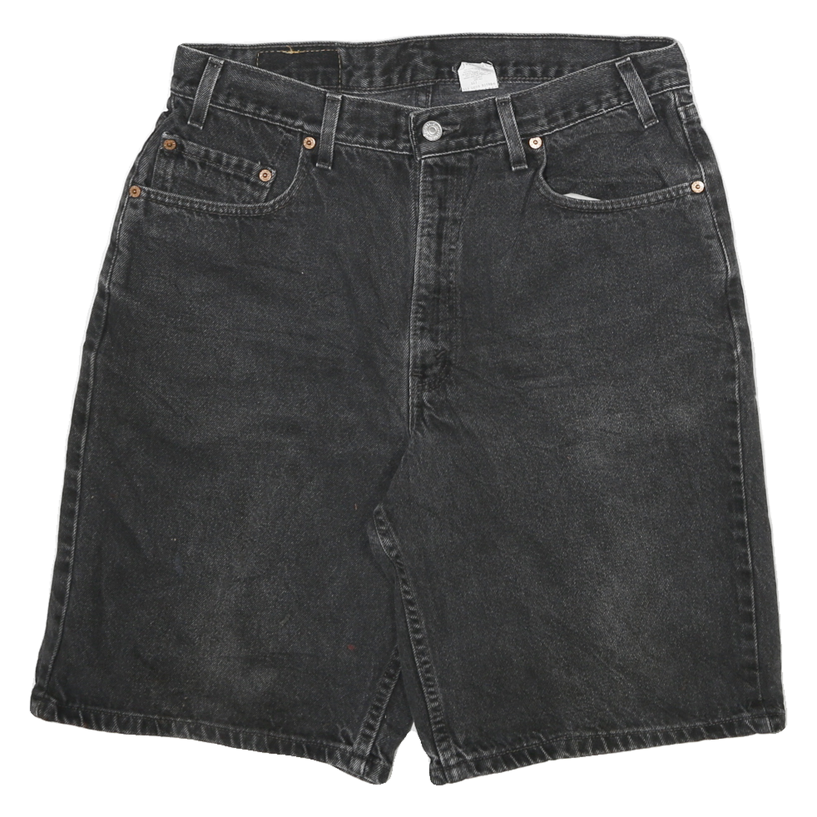 LEVI'S Mens Black Denim Classic Fit Shorts XL W32 Casual Cotton Refurbished - N/A refurbished available on Cerqular