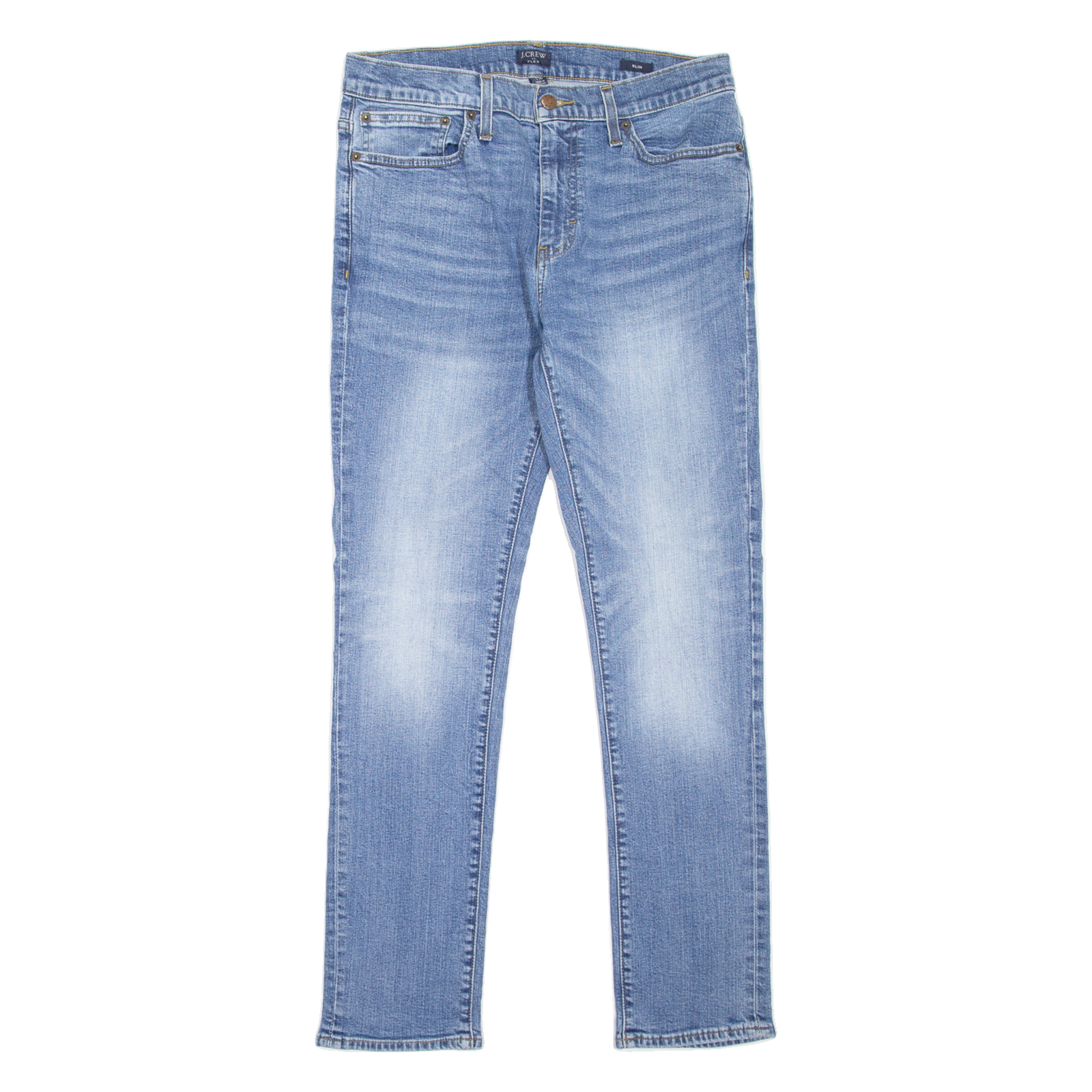 J.CREW Flex Mens Jeans Blue Slim Straight Stone Wash W32 L30 Refurbished - N/A refurbished available on Cerqular