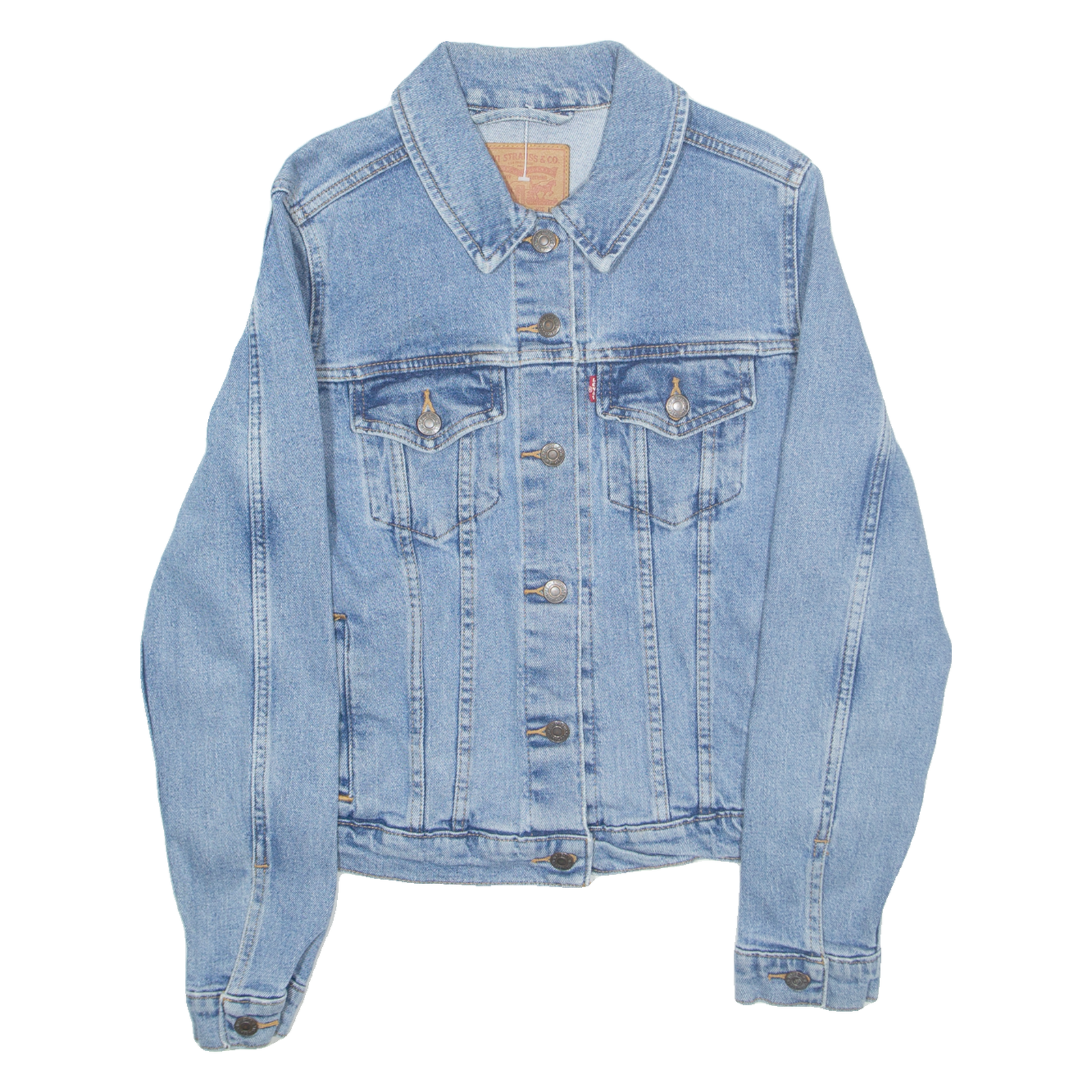 LEVI'S Womens Denim Jacket Blue L Refurbished - N/A refurbished available on Cerqular