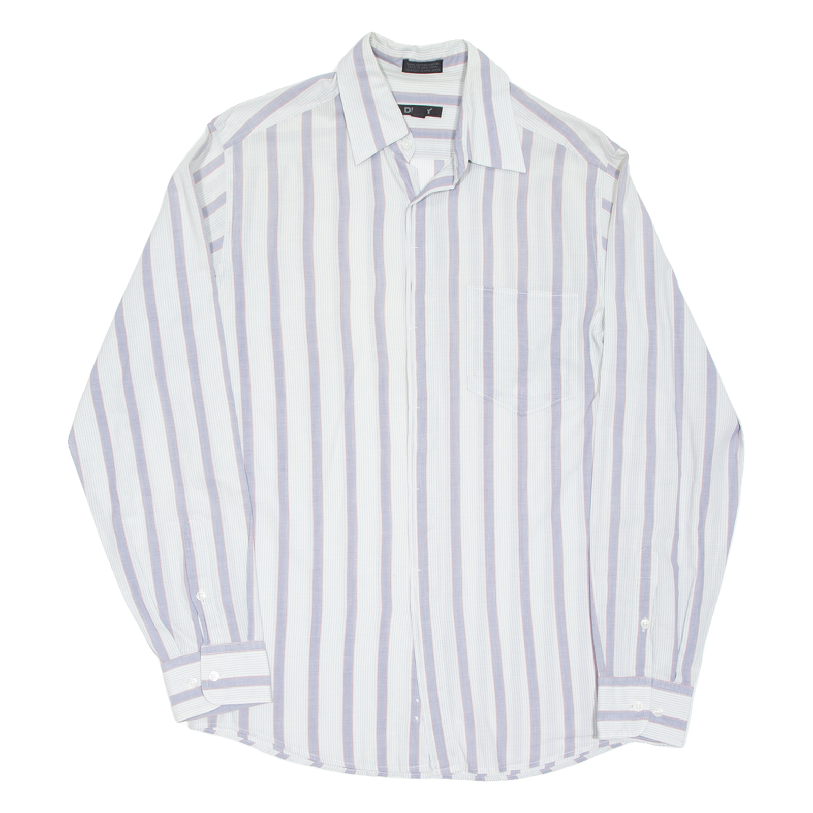DKNY Mens Shirt Blue Striped Long Sleeve S Refurbished - N/A refurbished available on Cerqular