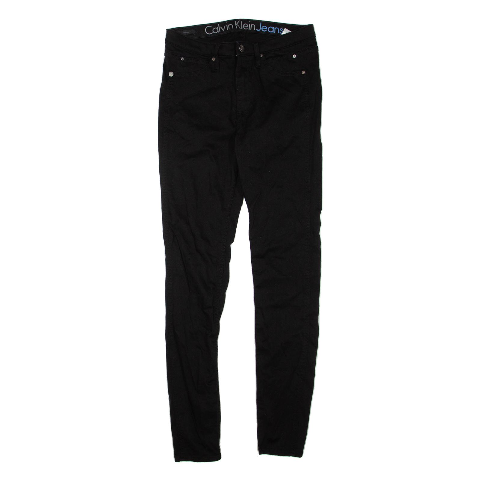 CALVIN KLEIN JEANS Womens Jeans Black Regular Skinny W26 L30 Refurbished - N/A refurbished available on Cerqular