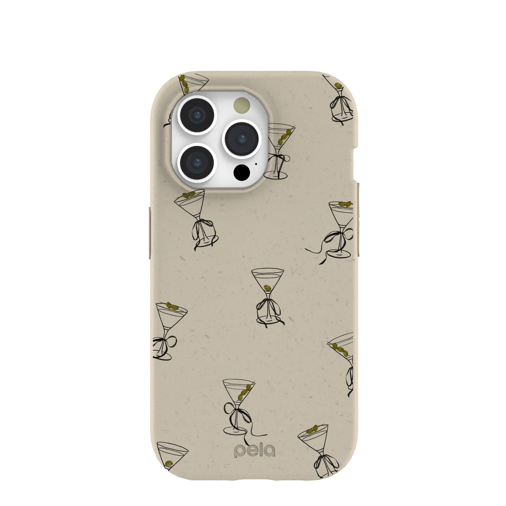London Fog Martini Me iPhone 15 Pro Case Refurbished - Pela Case refurbished available on Cerqular