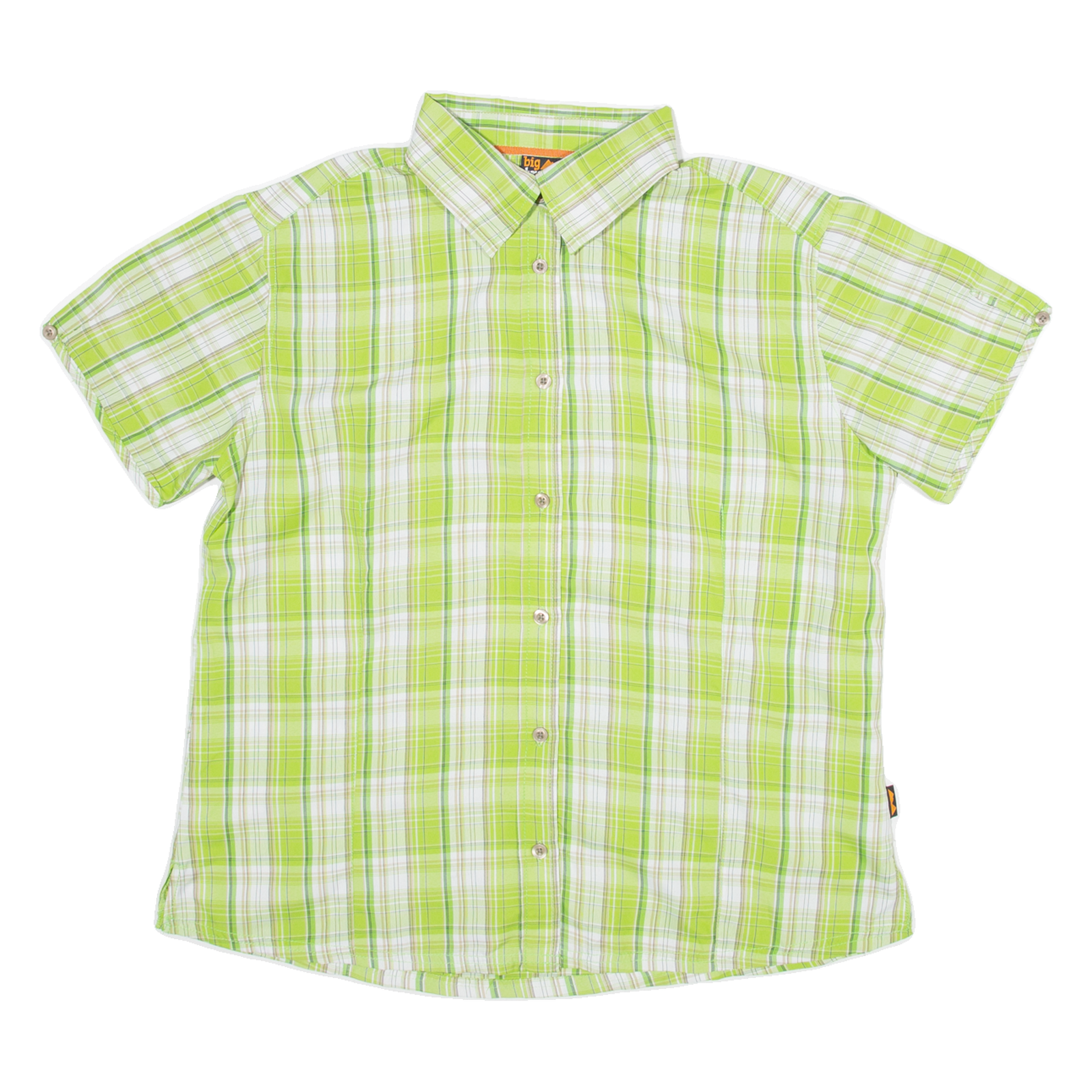 BIG TRAMP Womens Shirt Green Check M Refurbished - N/A refurbished available on Cerqular