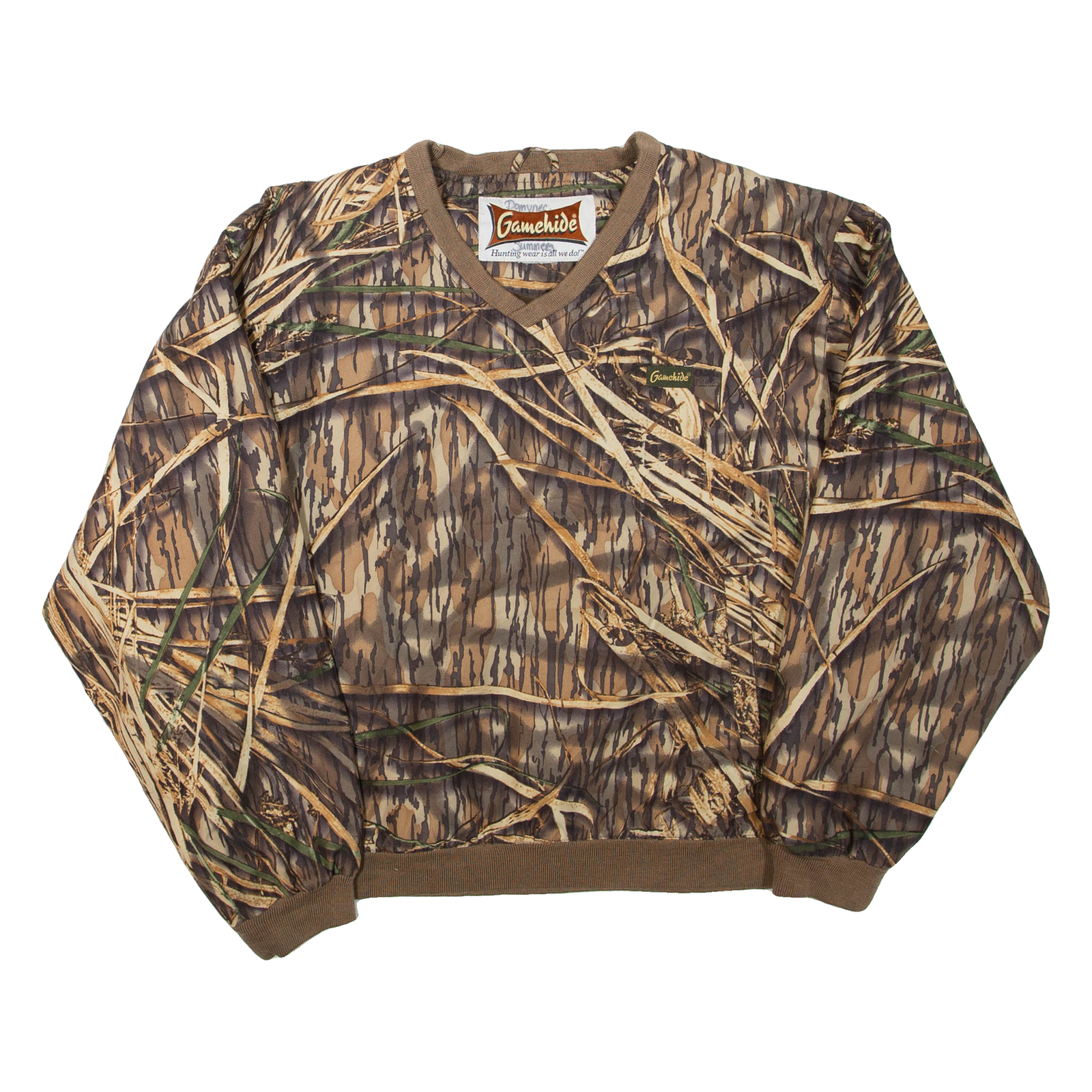GAMEHIDE Tree Print Mens Pullover Jacket Brown M Refurbished - N/A refurbished available on Cerqular