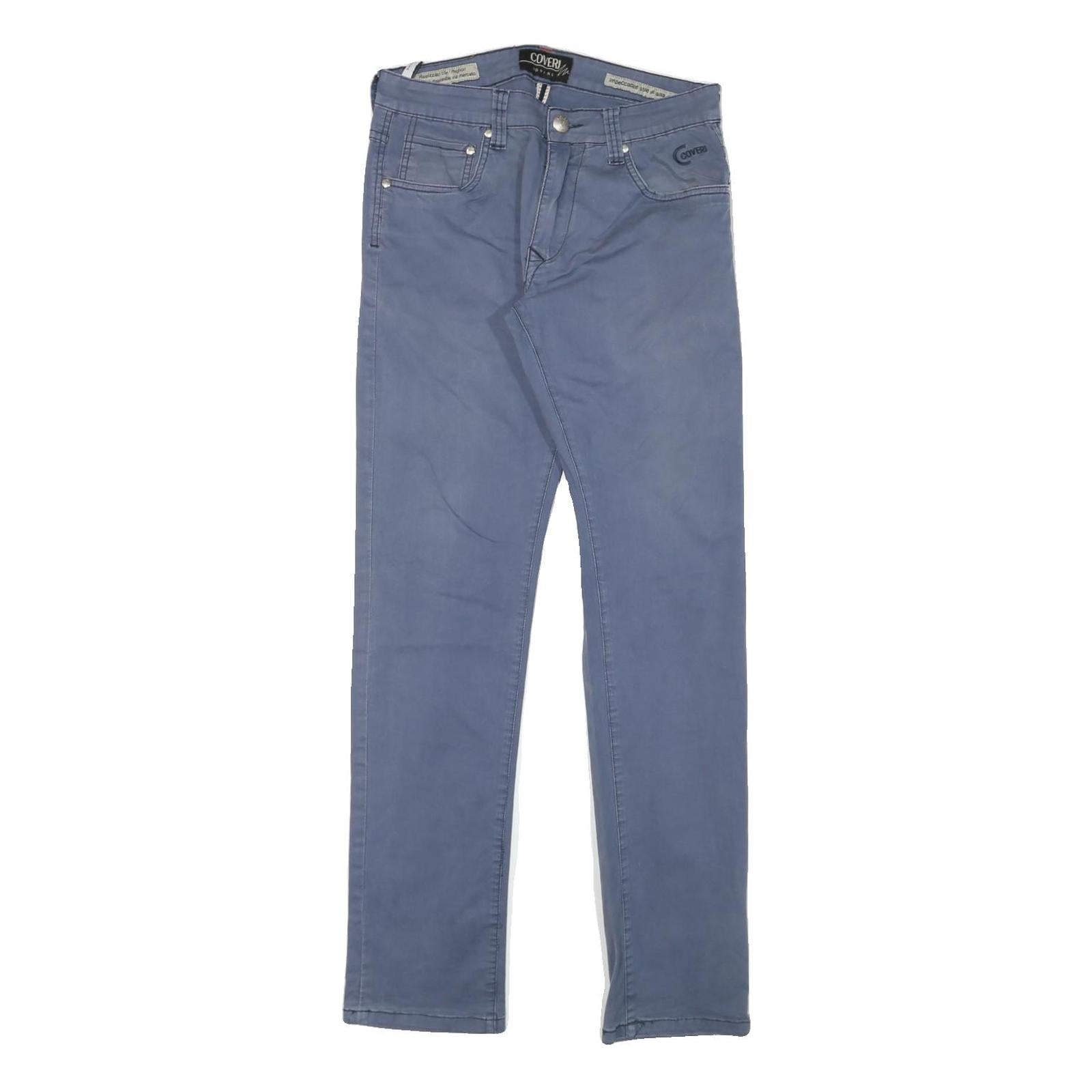 Buy COVERI Mens Cotton Blend Blue Slim Straight Trousers W29 L31 Casual Zip Refurbished - $23.39 COVERI Mens Cotton Blend Blue Slim Straight Trousers W29 L31 Casual Zip Refurbished - N/A refurbished available on Cerqular