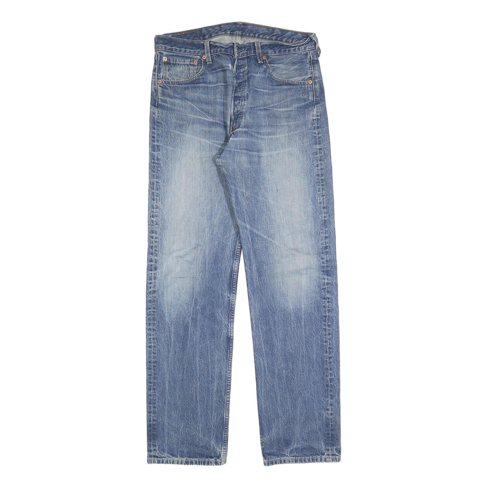 Buy LEVI'S 501 Mens Jeans Blue Regular Straight Denim Medium W34 L34 Classic Button Refurbished - $45.49 LEVI'S 501 Mens Jeans Blue Regular Straight Denim Medium W34 L34 Classic Button Refurbished - N/A refurbished available on Cerqular