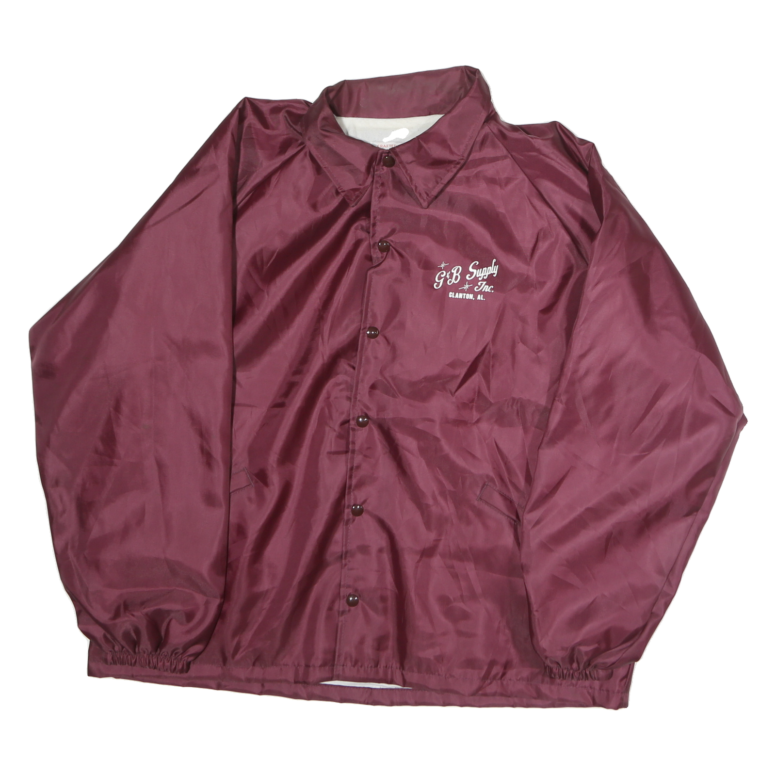 JOE YORK FAMILY Mens Maroon Jacket XL Polyester Button Closure Casual Refurbished - N/A refurbished available on Cerqular