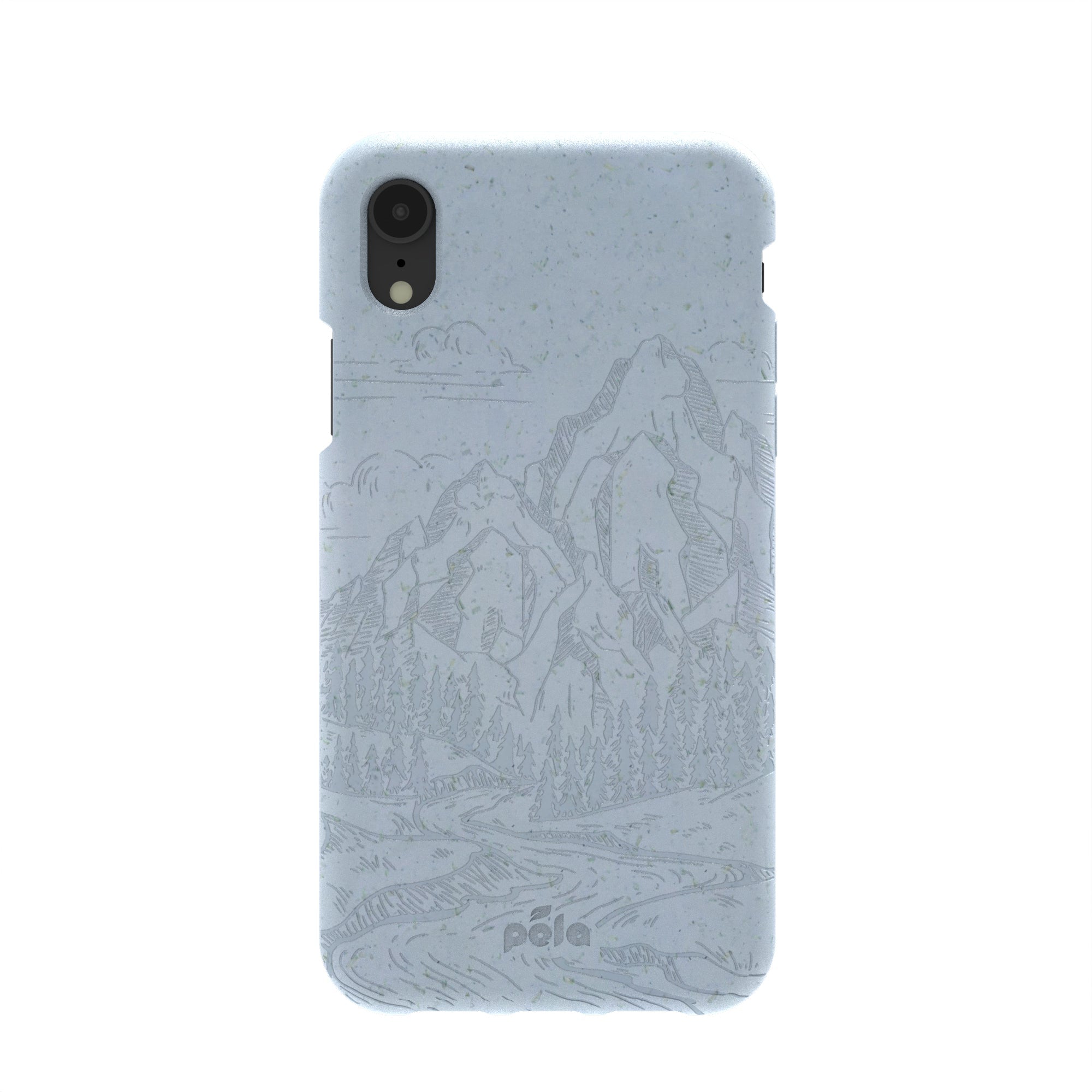 Powder Blue Rockies iPhone XR Case Refurbished - Pela Case refurbished available on Cerqular