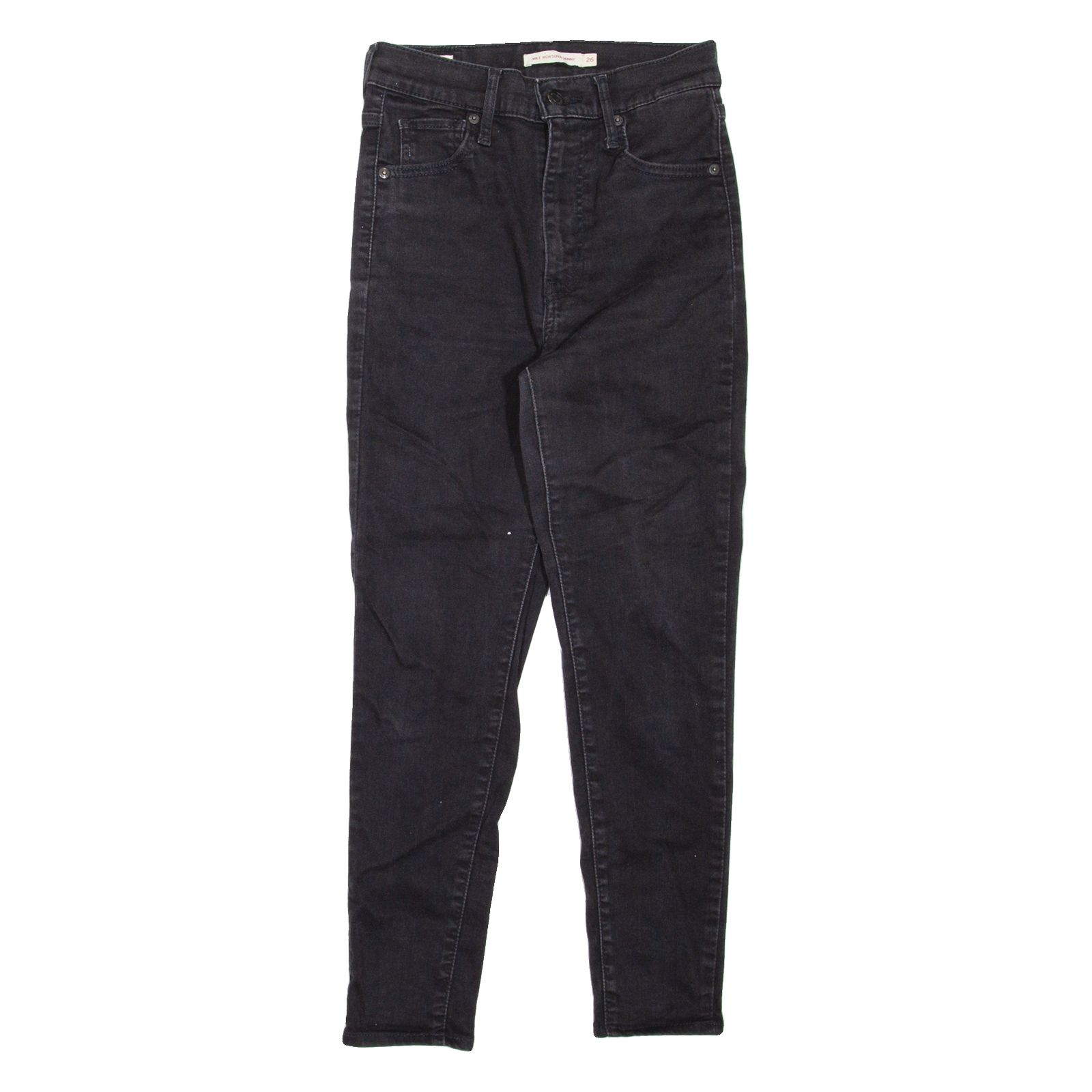 LEVI'S Mile High BIG E Womens Jeans Black Slim Skinny W26 L25 Refurbished - N/A refurbished available on Cerqular