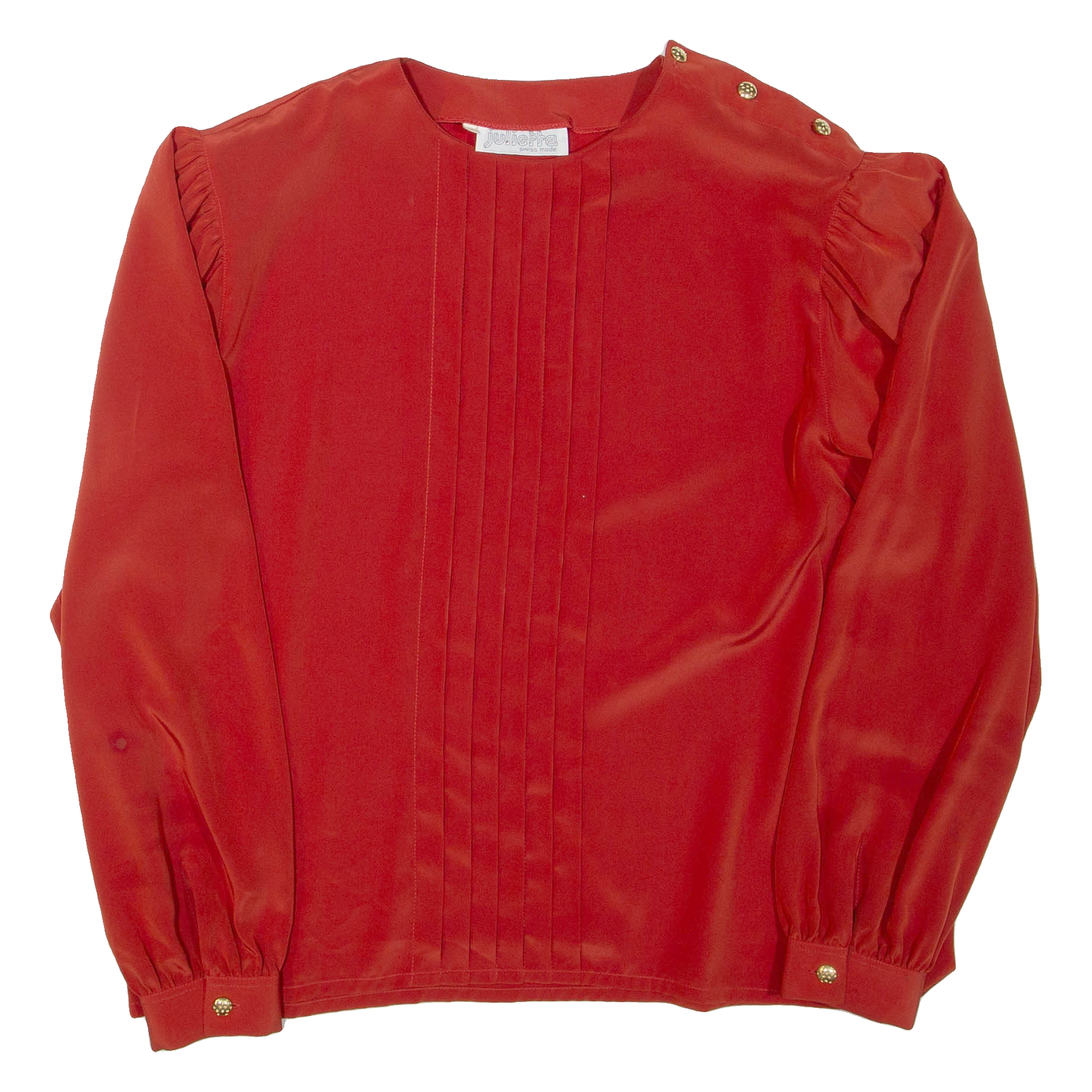 JULIETTA Womens Blouse Orange Long Sleeve L Refurbished - N/A refurbished available on Cerqular