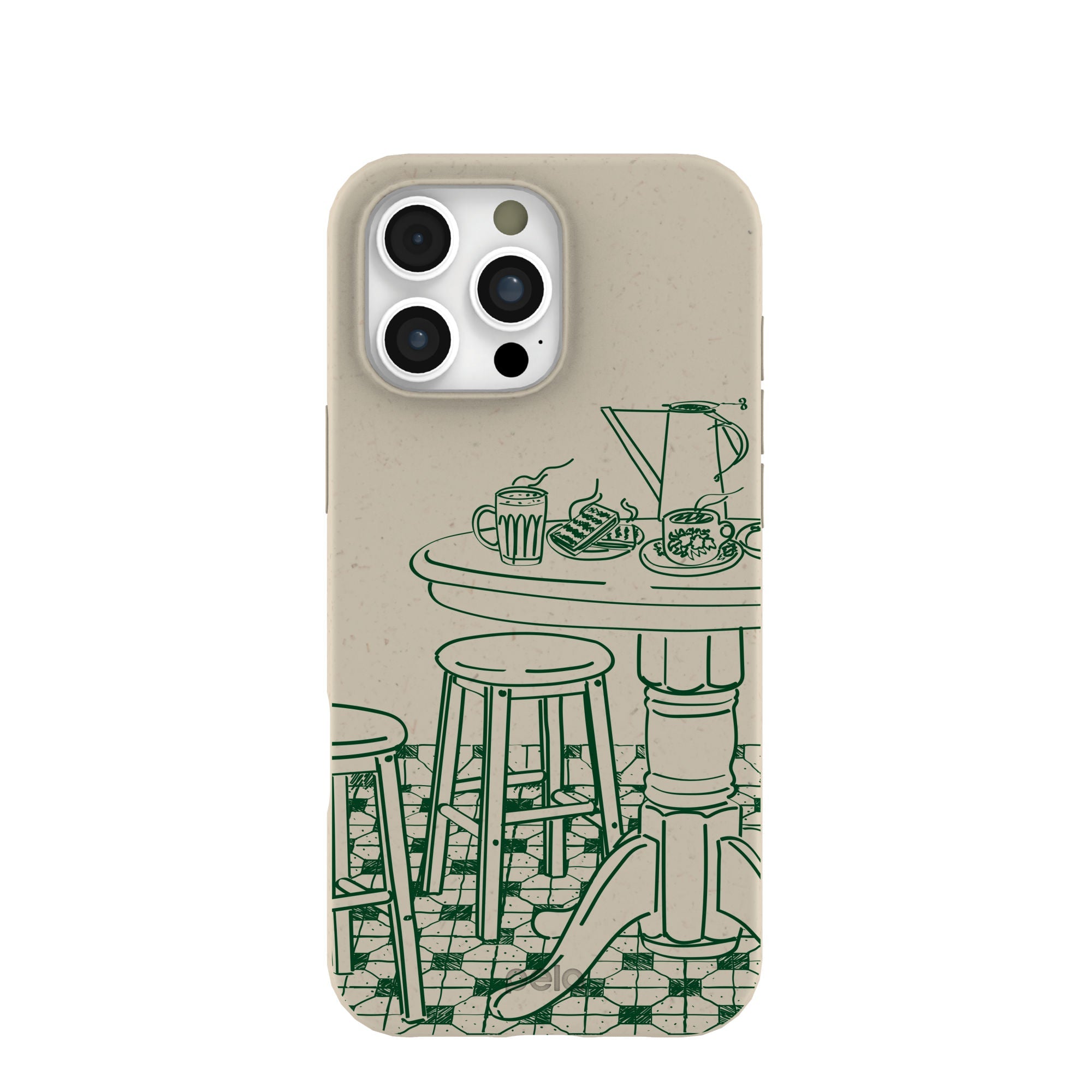 London Fog Brunch iPhone 16 Pro Max Case Refurbished - Pela Case refurbished available on Cerqular
