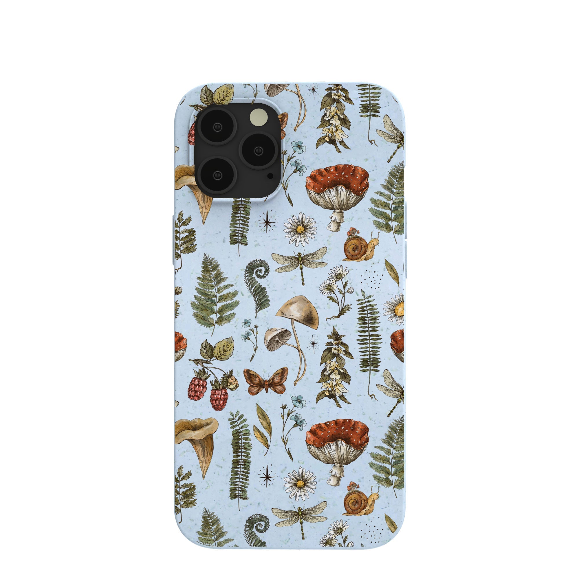 Powder Blue Nature walks iPhone 12 Pro Max Case Refurbished - Pela Case refurbished available on Cerqular
