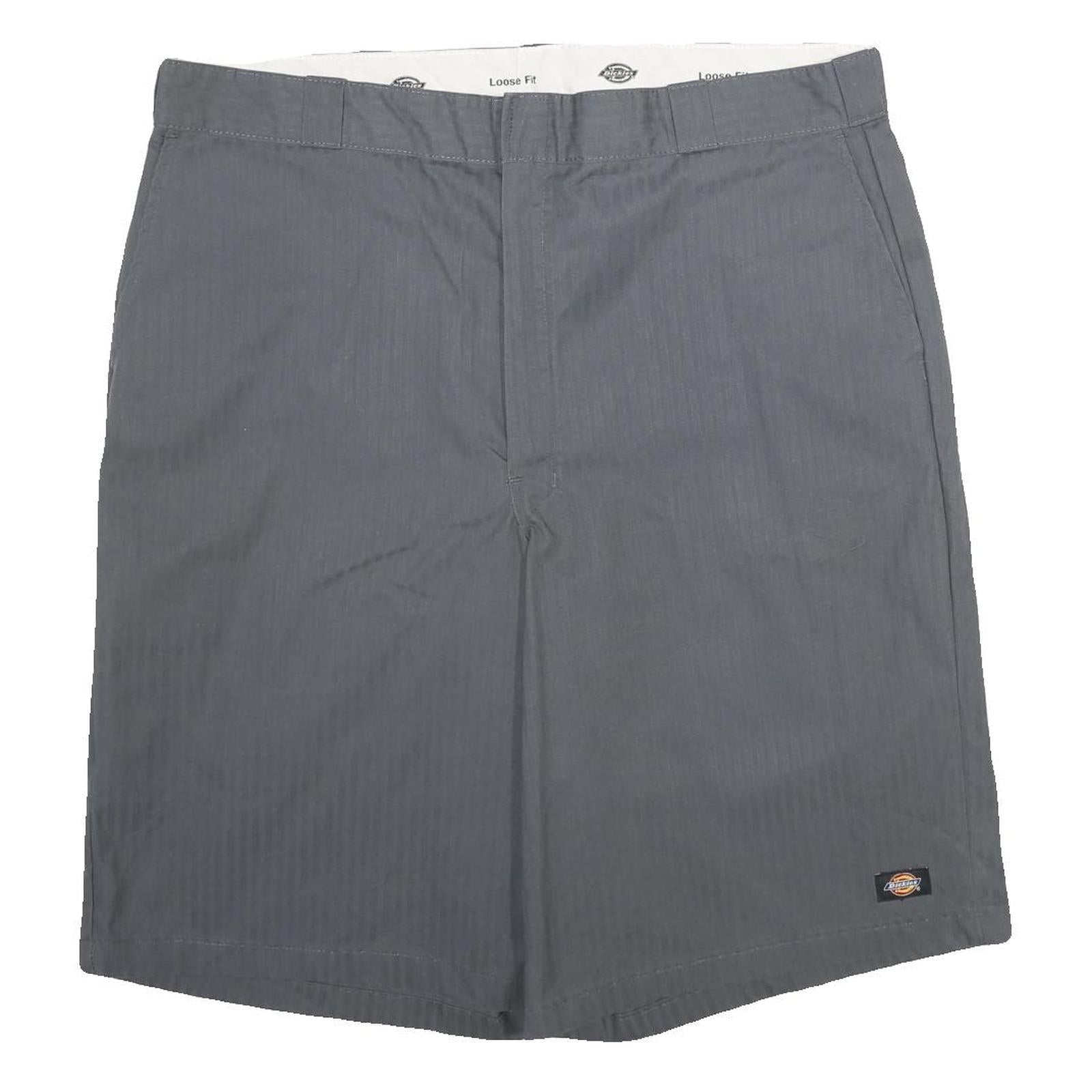 DICKIES Mens Shorts Grey Loose Fit 2XL W42 Classic Workwear Durable Comfort Refurbished - N/A refurbished available on Cerqular