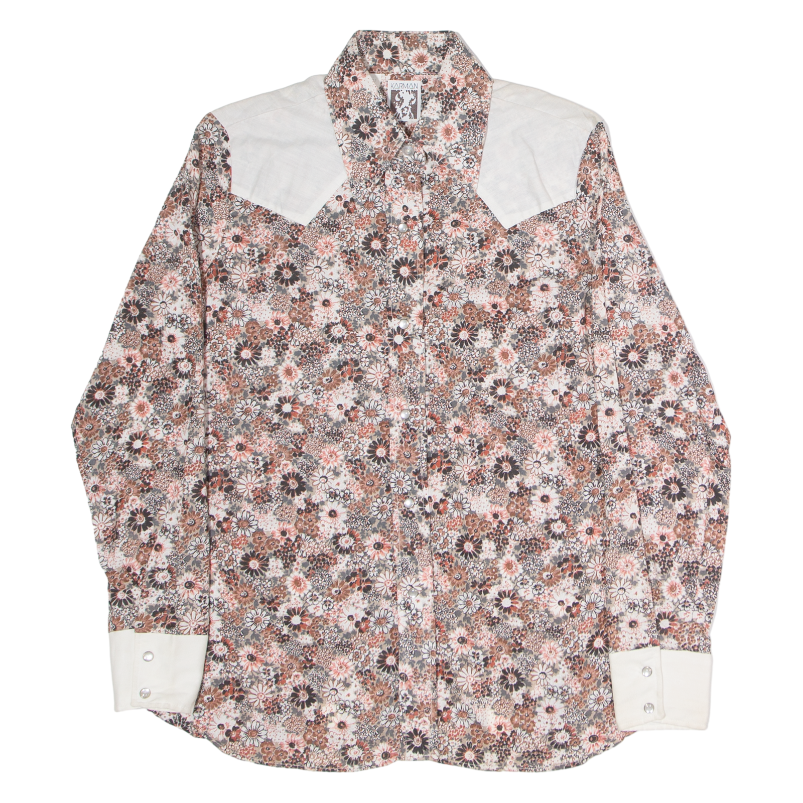 CARMAN Womens Shirt Pink Floral Long Sleeve S Refurbished - N/A refurbished available on Cerqular