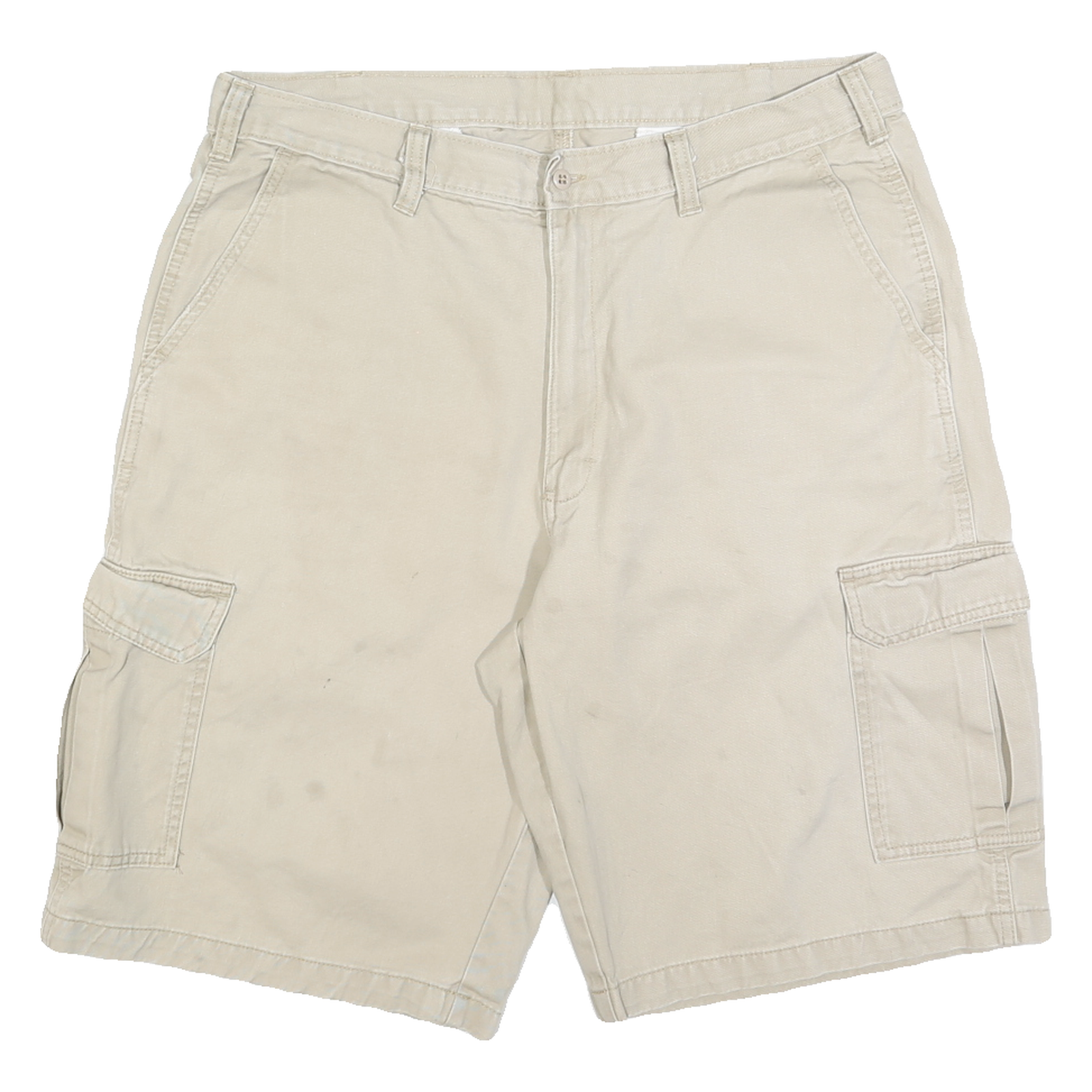 DICKIES Mens Beige Cargo Shorts L W36 Cotton Blend Workwear Comfortable Fit Refurbished - N/A refurbished available on Cerqular