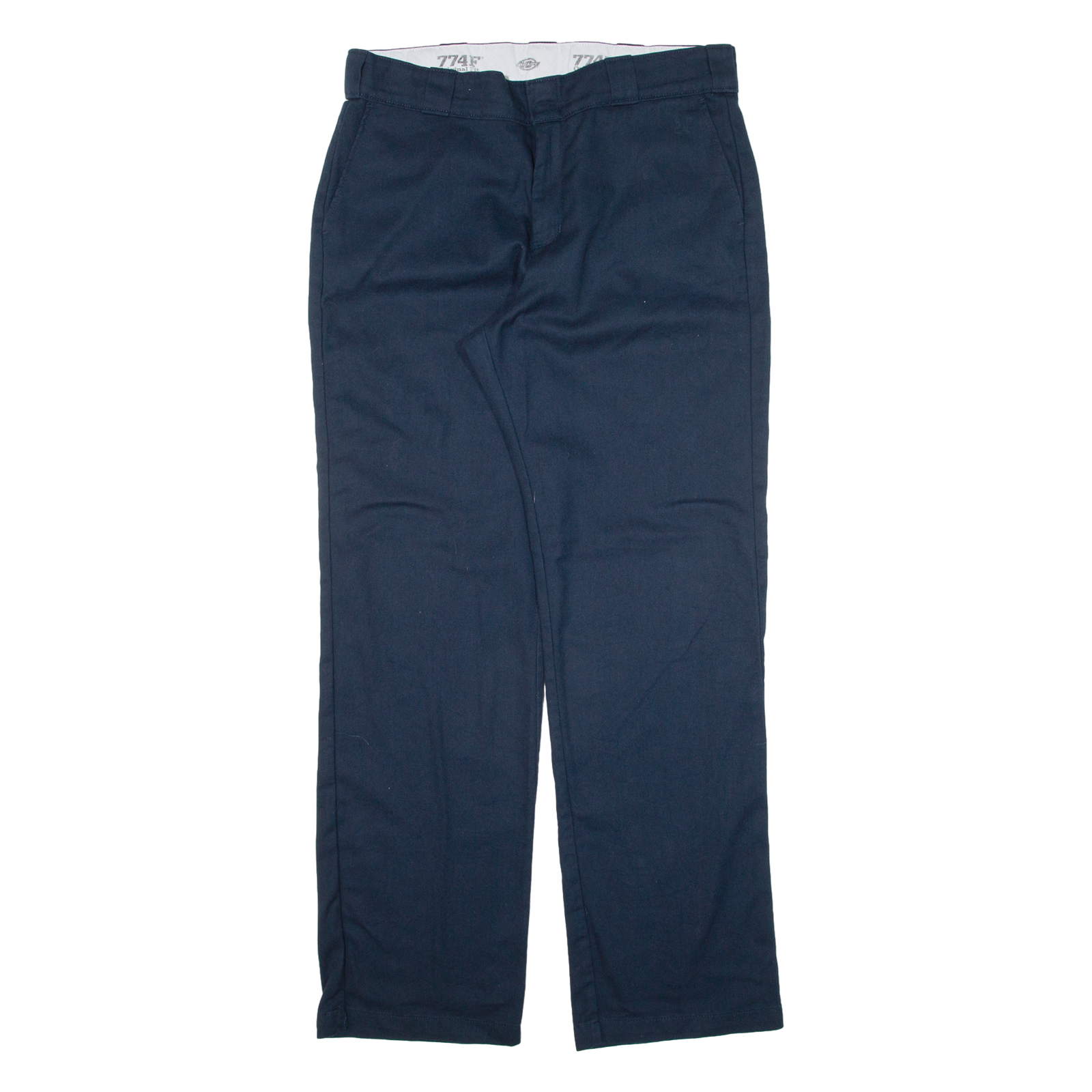 DICKIES 774F Workwear Womens Trousers Blue Regular Straight W34 L31 Refurbished - N/A refurbished available on Cerqular
