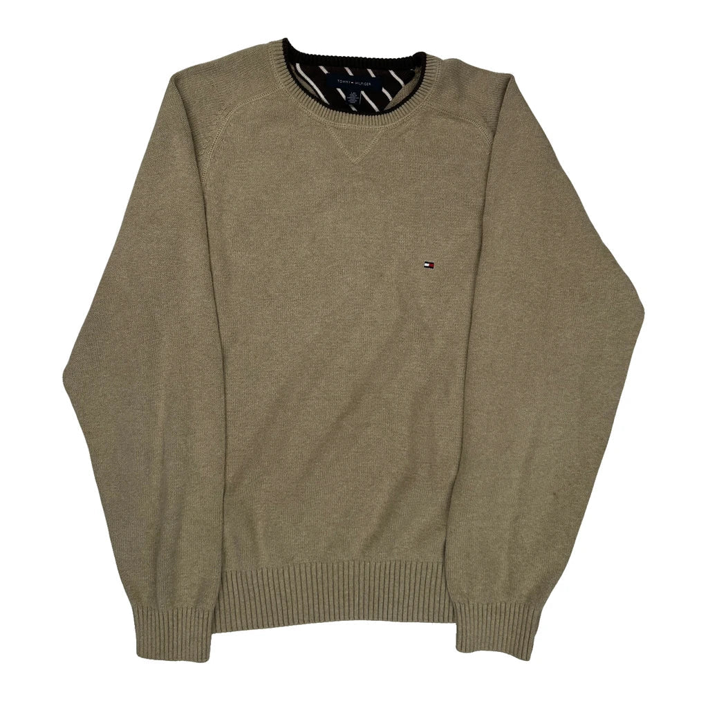 Buy Tommy Hilfiger Jumper - Large Beige Cotton Refurbished - $37.51 Tommy Hilfiger Jumper - Large Beige Cotton Refurbished - Thrifted (note: this is a term often used to describe second- refurbished available on Cerqular