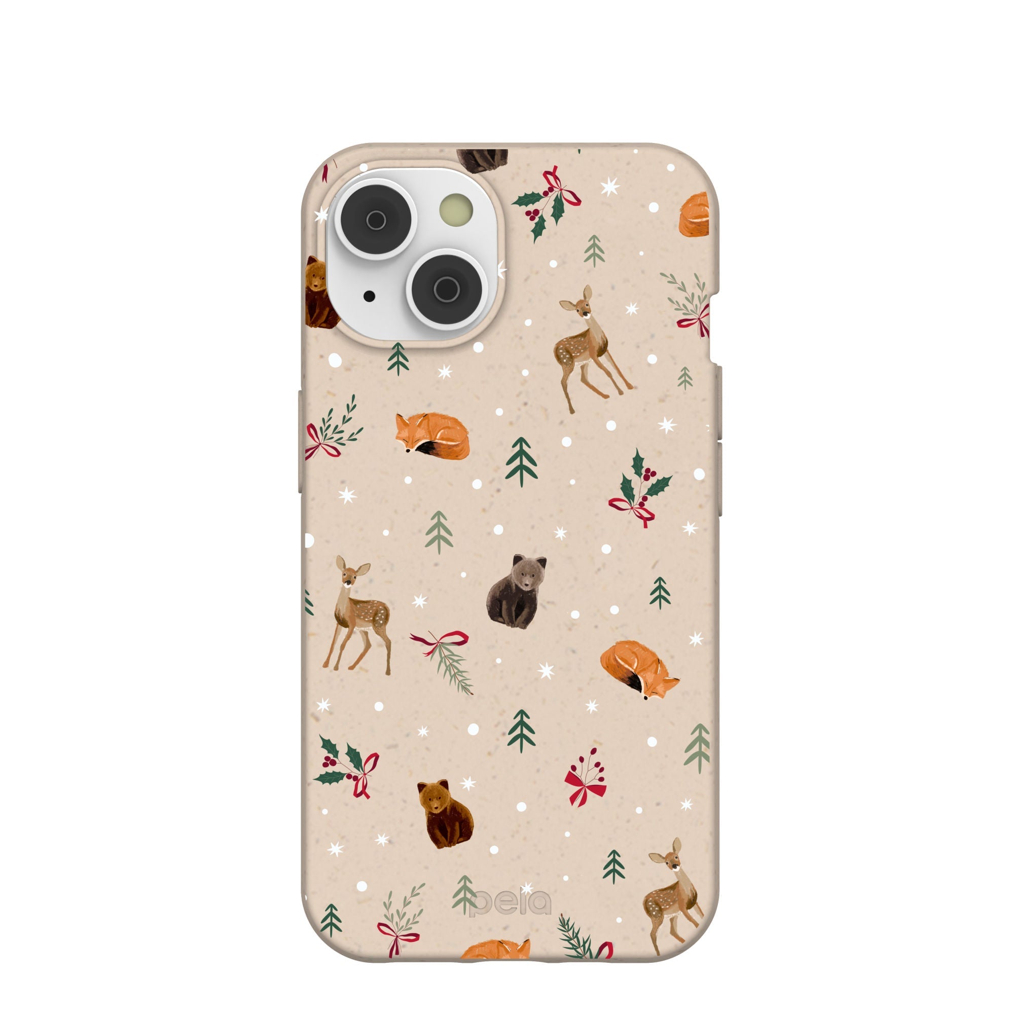 Seashell Winter Woodland iPhone 14/16e Case Refurbished - Pela Case refurbished available on Cerqular