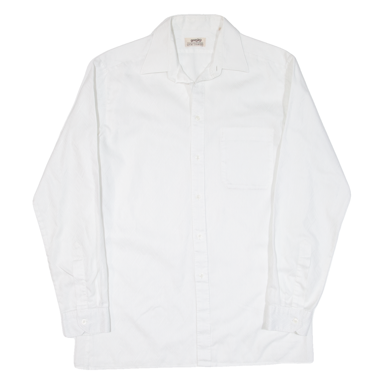 Mens Plain Shirt White Long Sleeve M Refurbished - N/A refurbished available on Cerqular