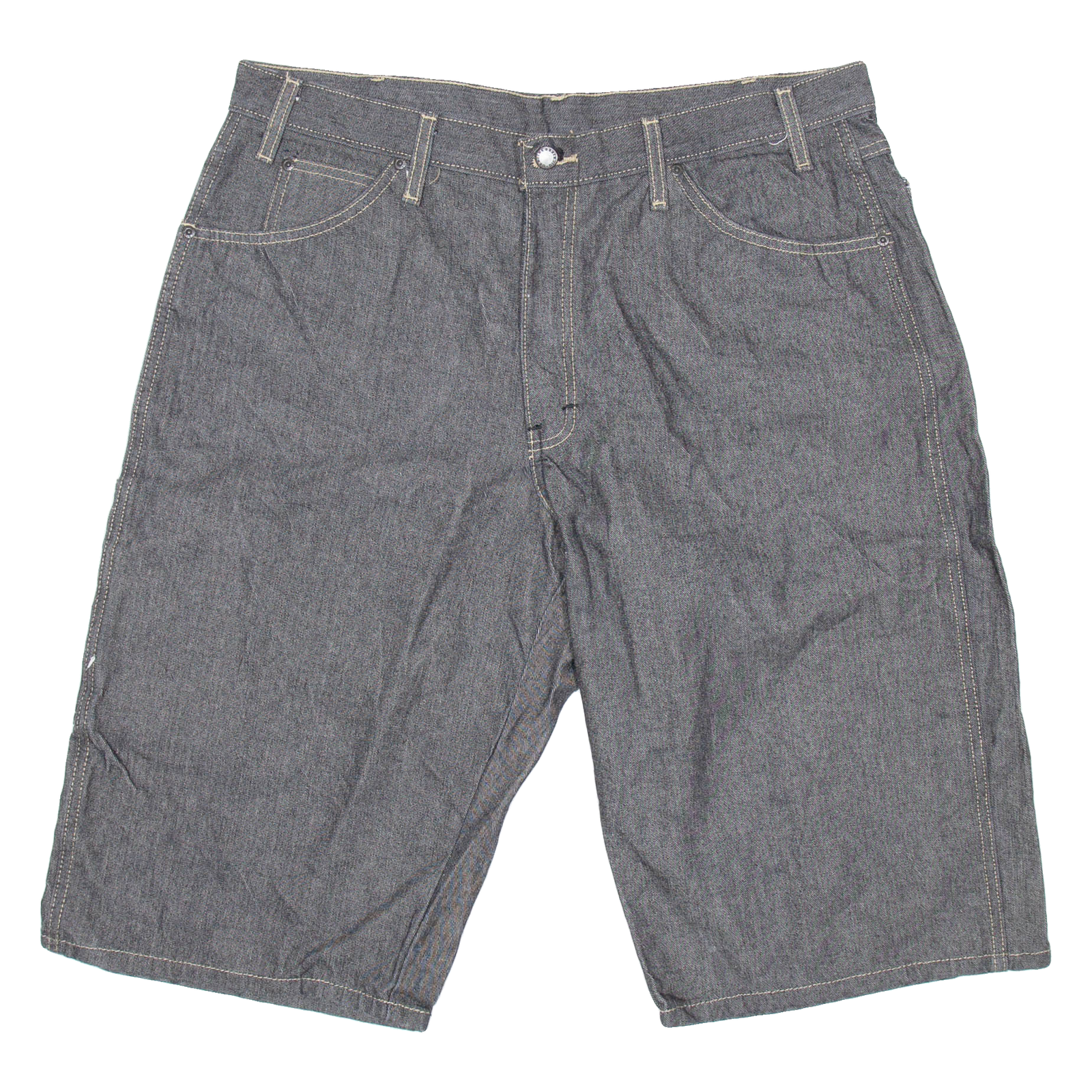 DICKIES Mens Workwear Shorts Grey Relaxed L W36 Refurbished - N/A refurbished available on Cerqular