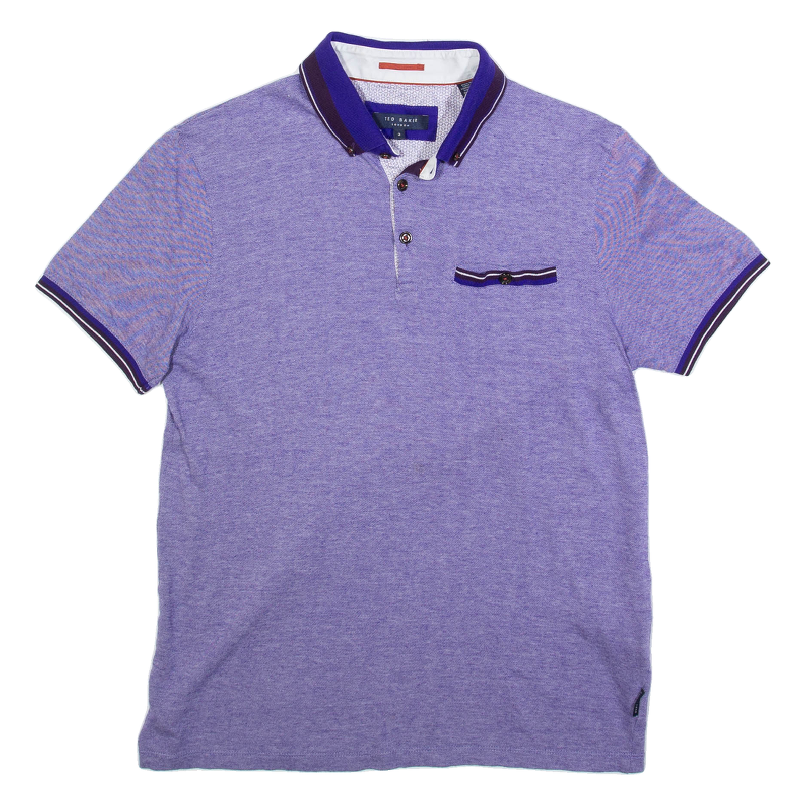 TED BAKER Mens Polo Shirt Purple S Refurbished - N/A refurbished available on Cerqular