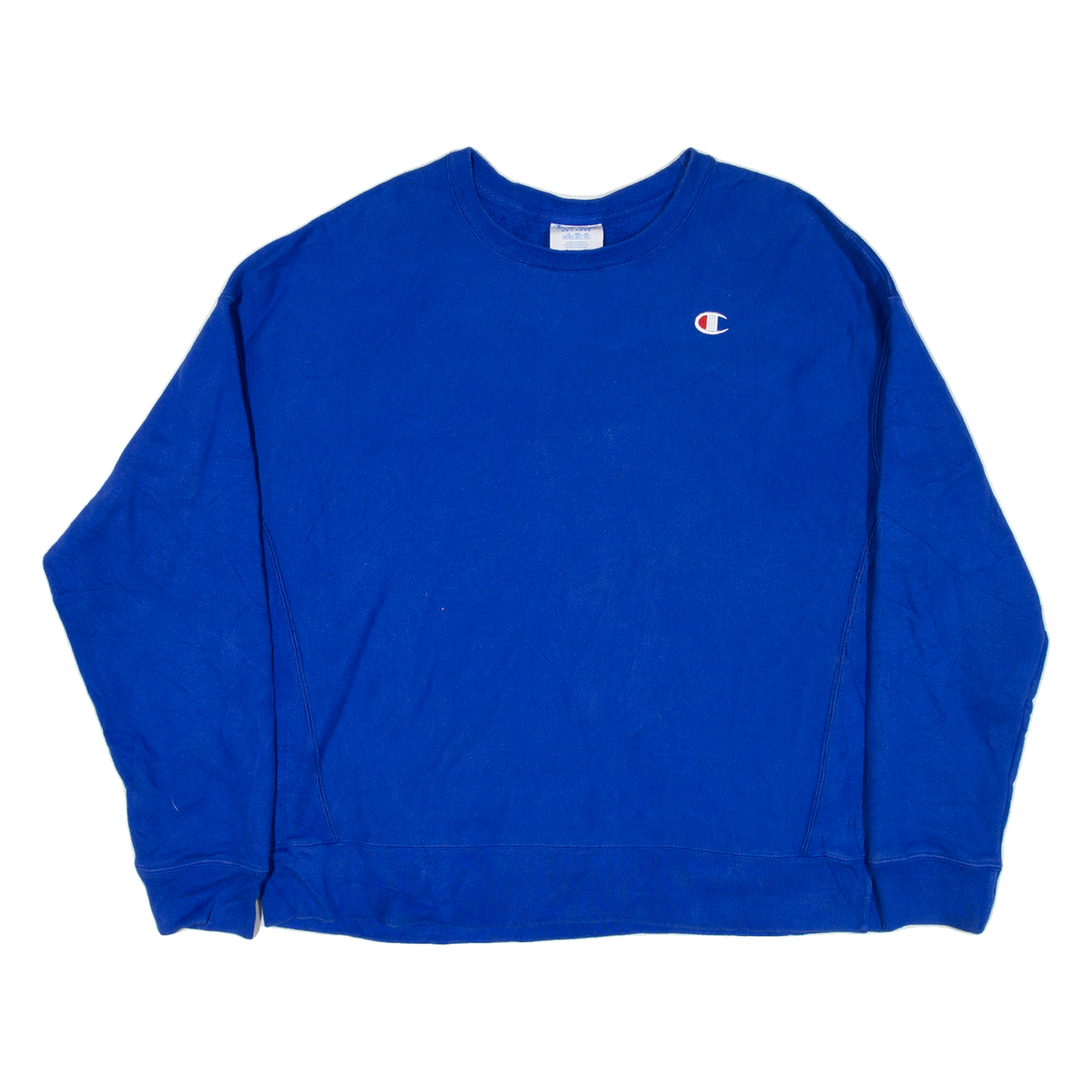 CHAMPION REVERSE WEAVE Womens Sweatshirt Blue 2XL Refurbished - N/A refurbished available on Cerqular