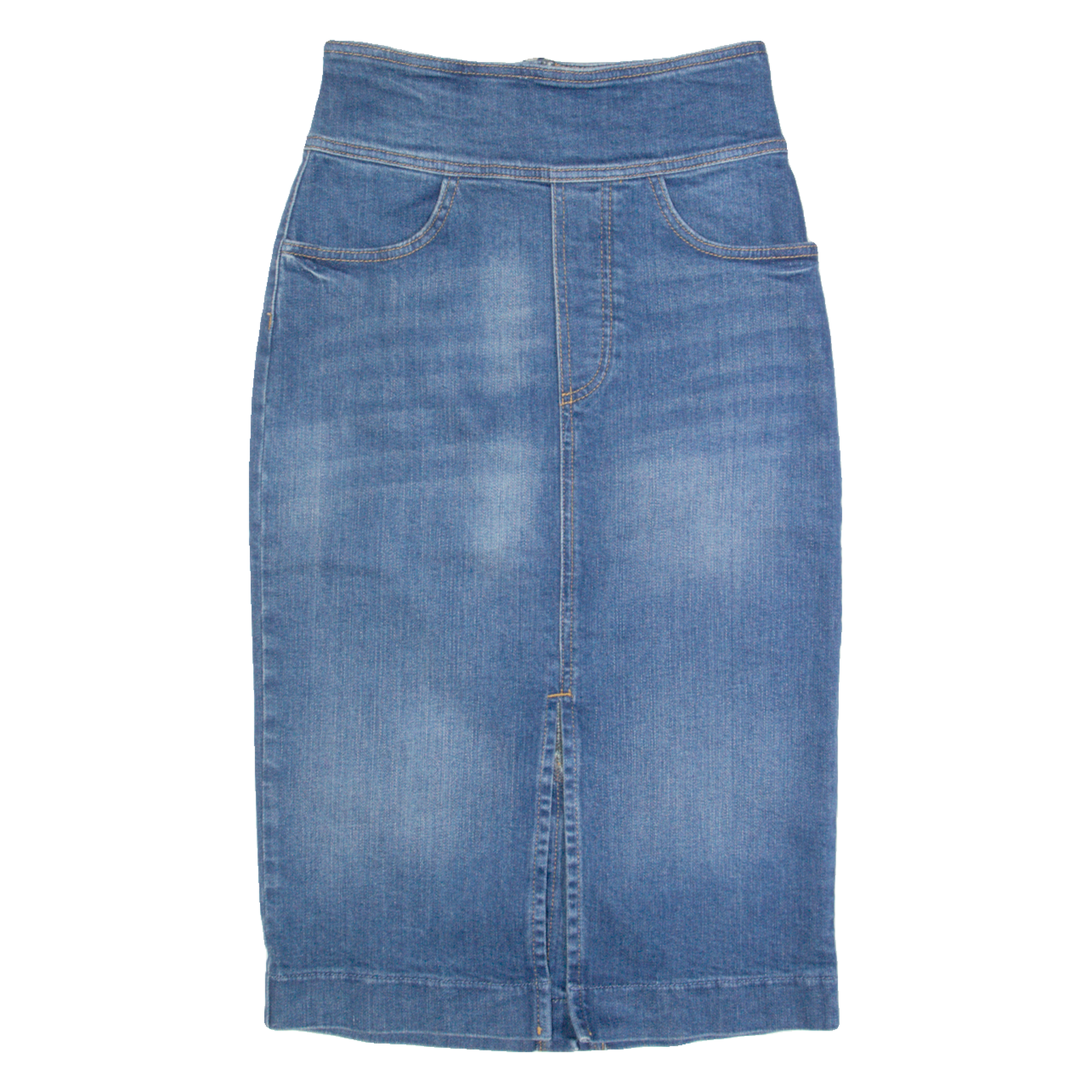 BA&SH Womens Straight Skirt Blue Midi Denim XS Refurbished - N/A refurbished available on Cerqular
