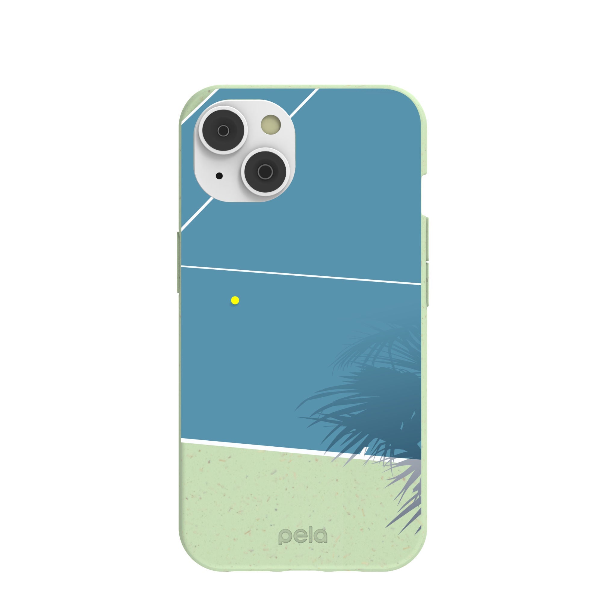 Sage Green Tennis Court iPhone 14/16e Case Refurbished - Pela Case refurbished available on Cerqular