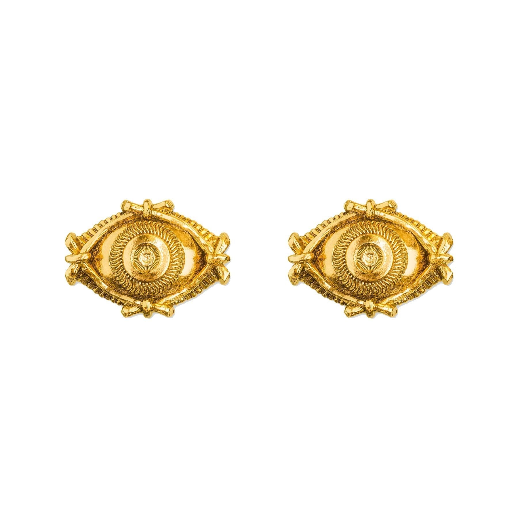 Eye Studs Gold | Size: 0.4 inch Refurbished - N/A (There is no well-known brand by the name "A refurbished available on Cerqular