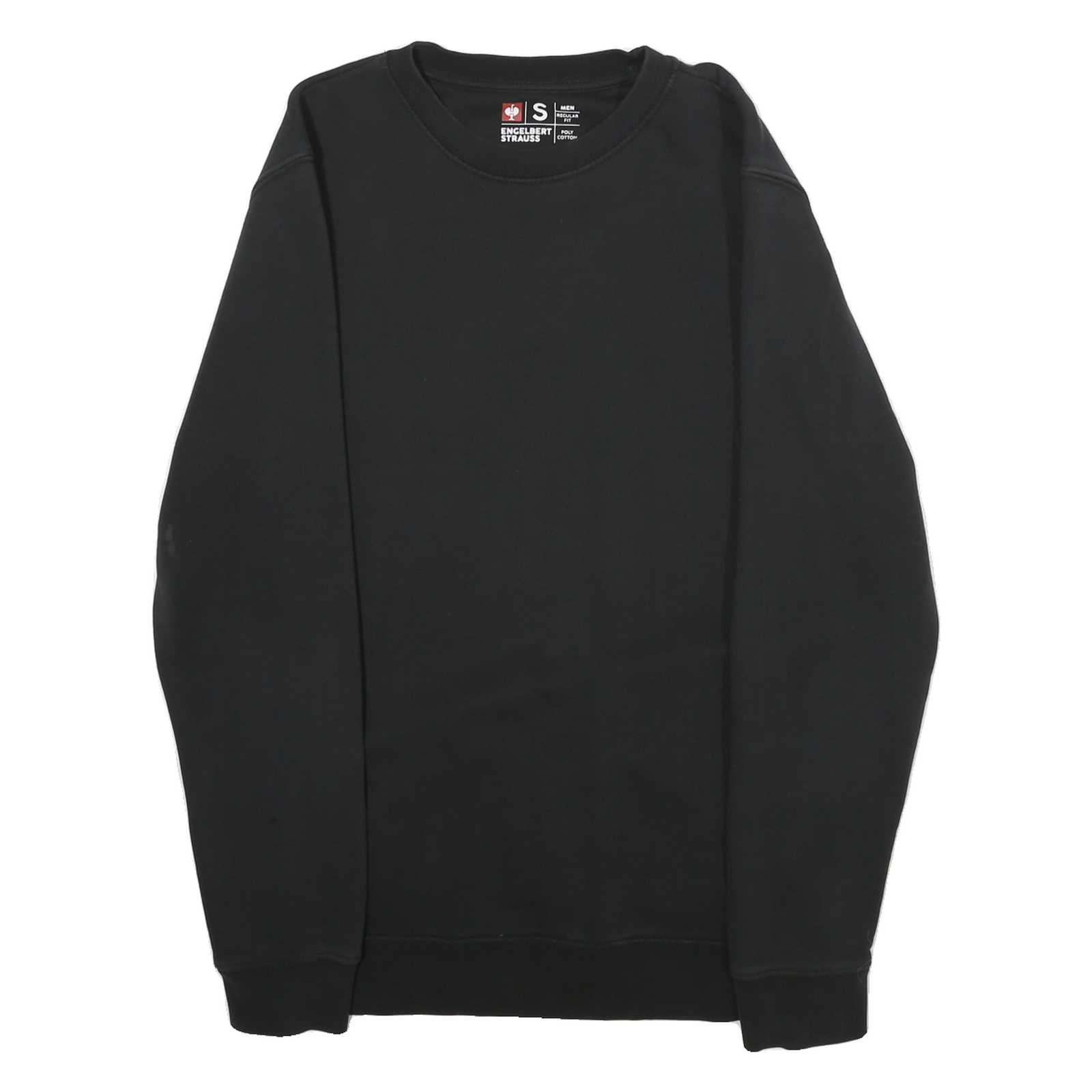 ENGELBERT STRAUSS Mens Black Sweatshirt Crew Neck S Workwear Casual Pullover Refurbished - N/A refurbished available on Cerqular