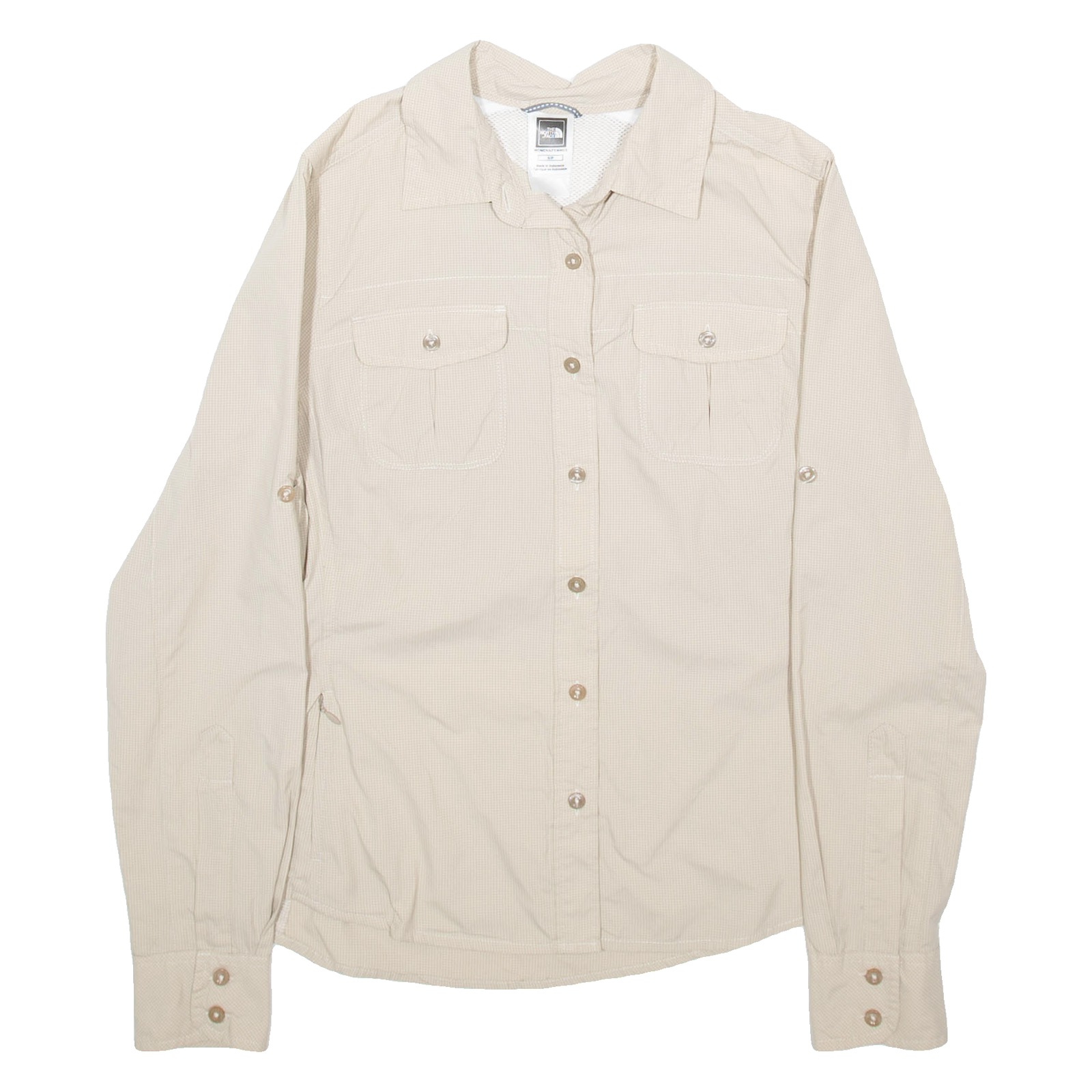 THE NORTH FACE Womens Plain Shirt Brown Long Sleeve S Refurbished - N/A refurbished available on Cerqular