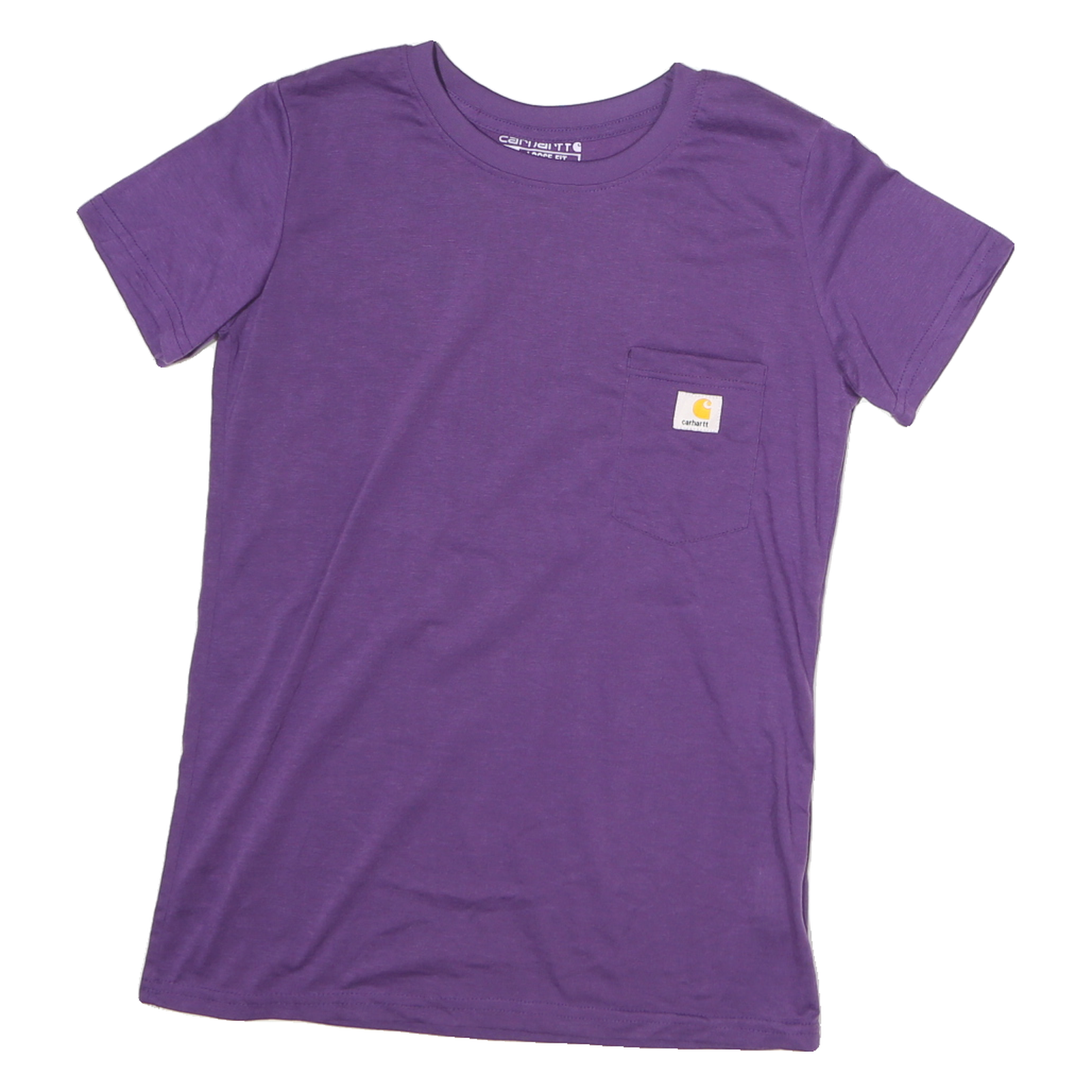 CARHARTT Womens Purple Plain T-Shirt M Short Sleeve Crew Neck Pocket Refurbished - N/A refurbished available on Cerqular