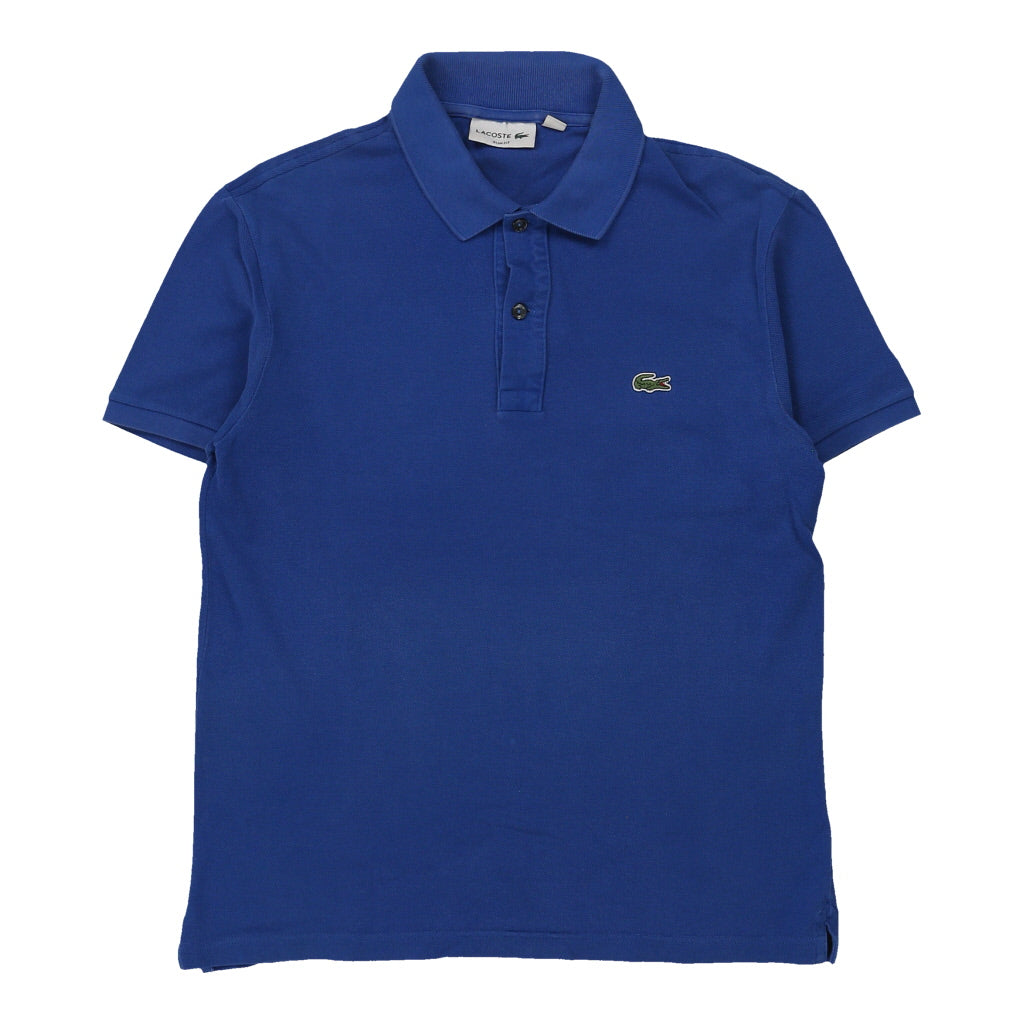 Lacoste Polo Shirt - Medium Blue Cotton Refurbished - Thrifted (note: this is a term often used to describe second- refurbished available on Cerqular