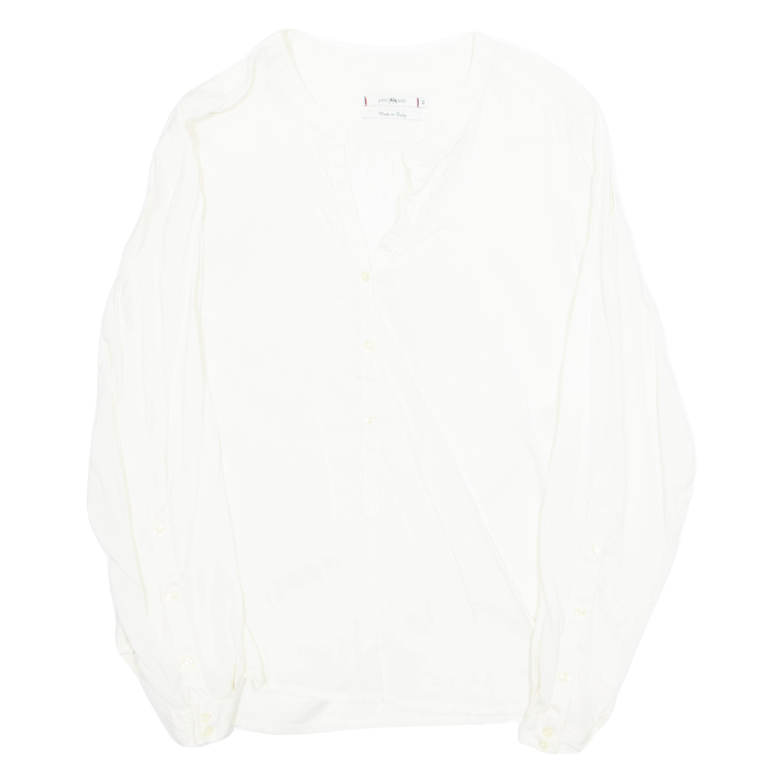 PAUL KEHL Womens Shirt Beige Long Sleeve M Refurbished - N/A refurbished available on Cerqular