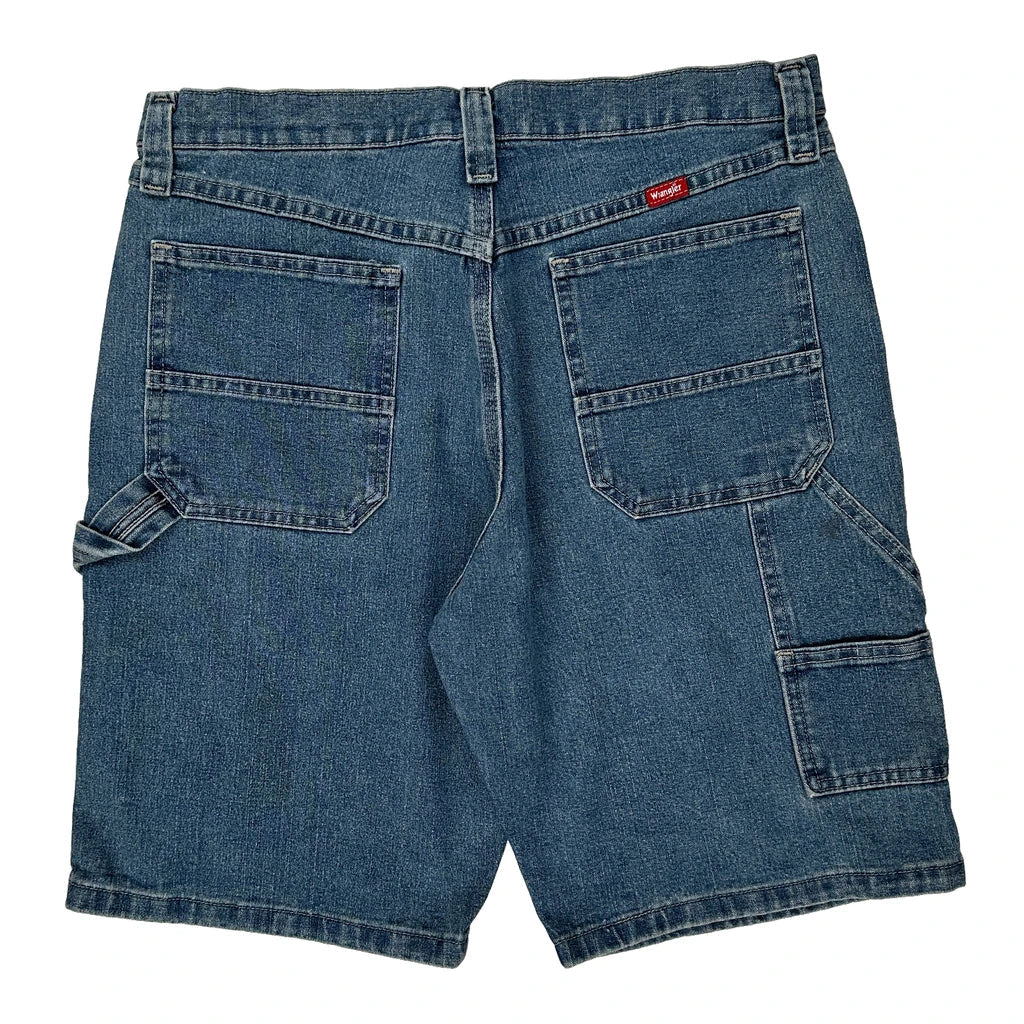 Wrangler Denim Shorts - 33W 9L Blue Cotton Refurbished - Thrifted (note: this is a term often used to describe second- refurbished available on Cerqular