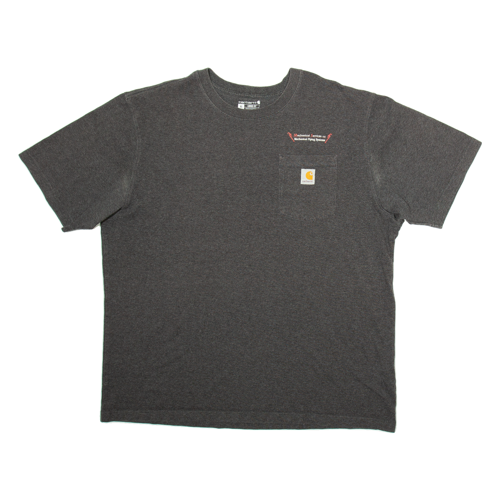CARHARTT Mechanical Services Loose Fit Mens T-Shirt Grey XL Refurbished - N/A refurbished available on Cerqular