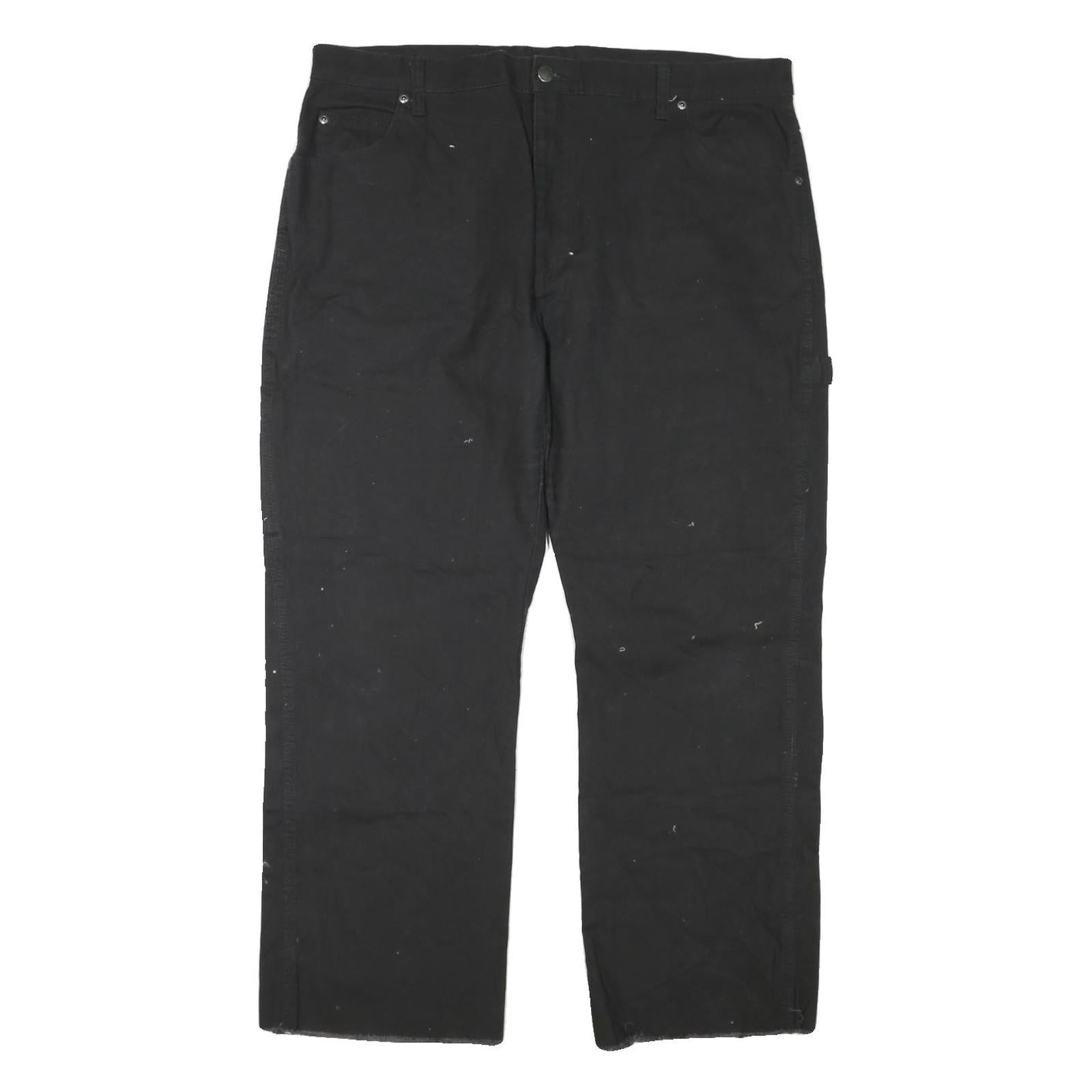 DICKIES Mens Black Regular Fit Straight Cotton Blend Zip Jeans W40 L27 Workwear Refurbished - N/A refurbished available on Cerqular