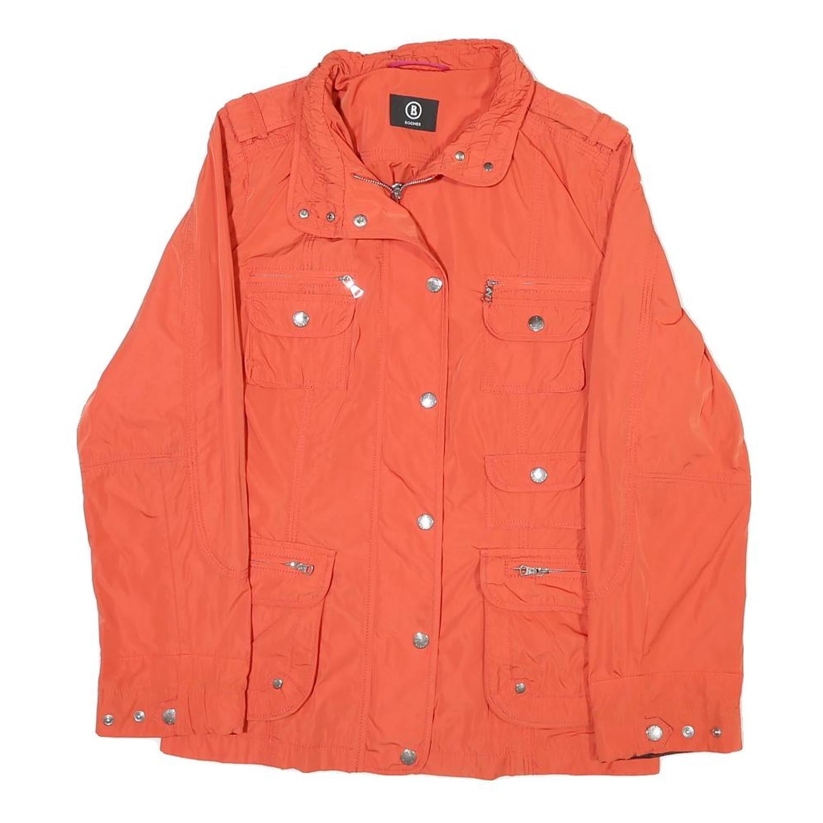 BOGNER Womens Orange Zip Jacket M Polyester Blend Casual Lightweight Outerwear Refurbished - N/A refurbished available on Cerqular