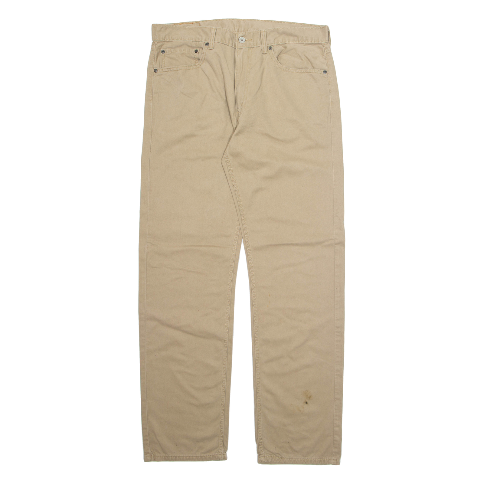 LEVI'S 505 Mens Trousers Beige Regular Straight W36 L34 Refurbished - N/A refurbished available on Cerqular