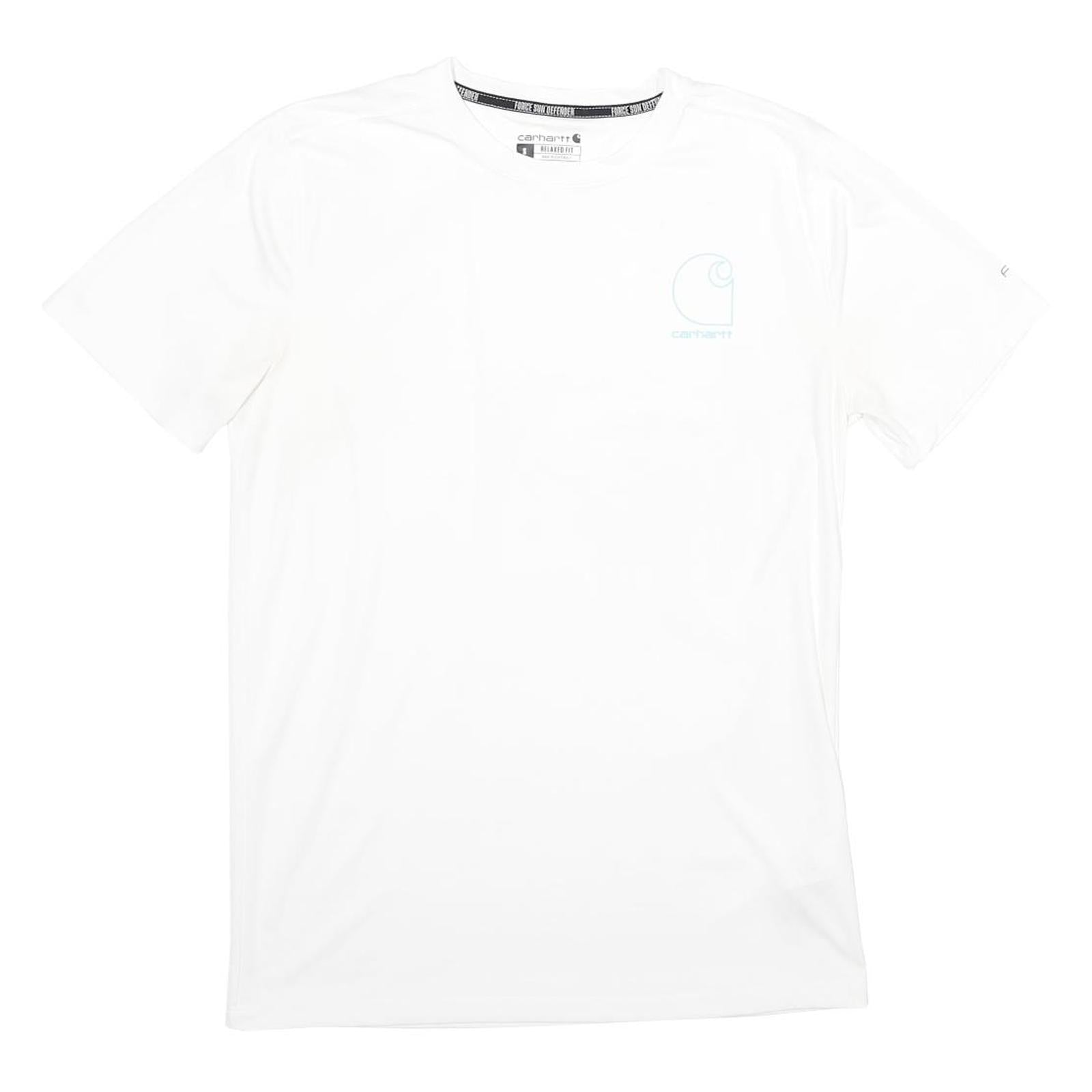 CARHARTT Mens White Short Sleeve Crew Neck T-Shirt S Cotton Blend Casual Refurbished - N/A refurbished available on Cerqular