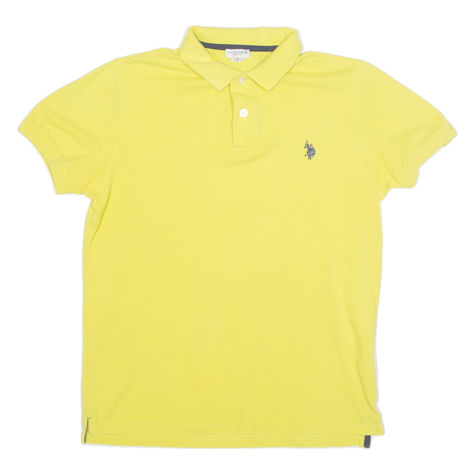 U.S. POLO ASSN Mens Polo Shirt Yellow 90s M Refurbished - N/A refurbished available on Cerqular