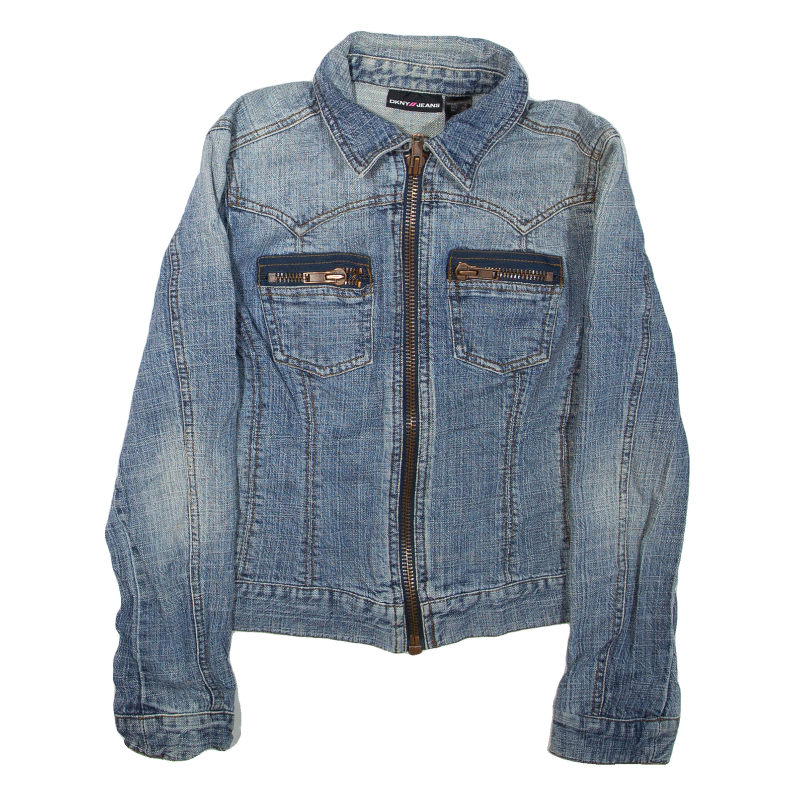 DKNY Womens Denim Jacket Blue S Refurbished - N/A refurbished available on Cerqular
