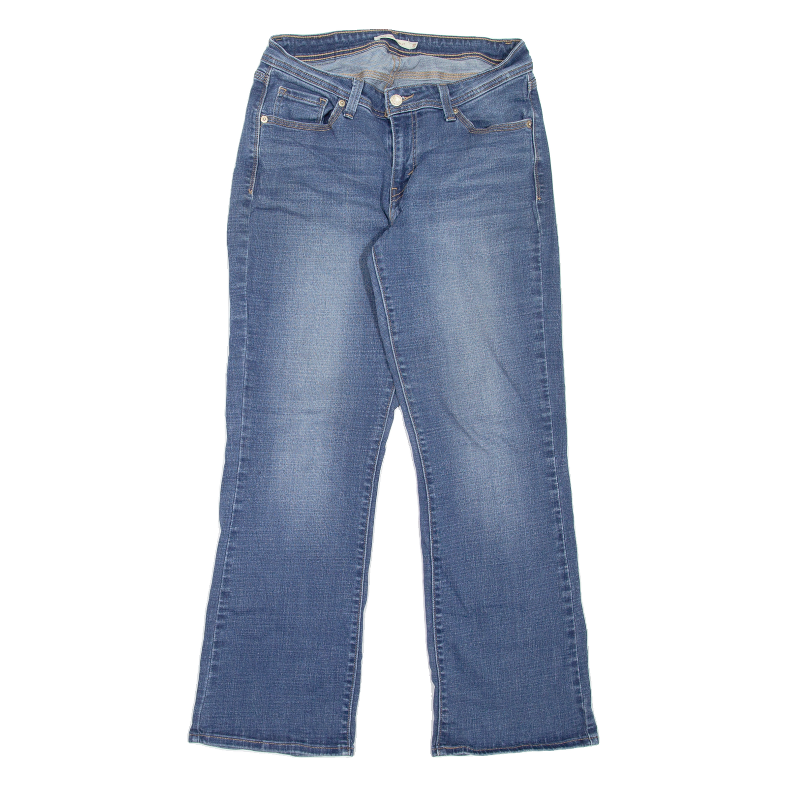 LEVI'S 529 Curvy Womens Jeans Blue Relaxed Bootcut Stone Wash W26 L30 Refurbished - N/A refurbished available on Cerqular