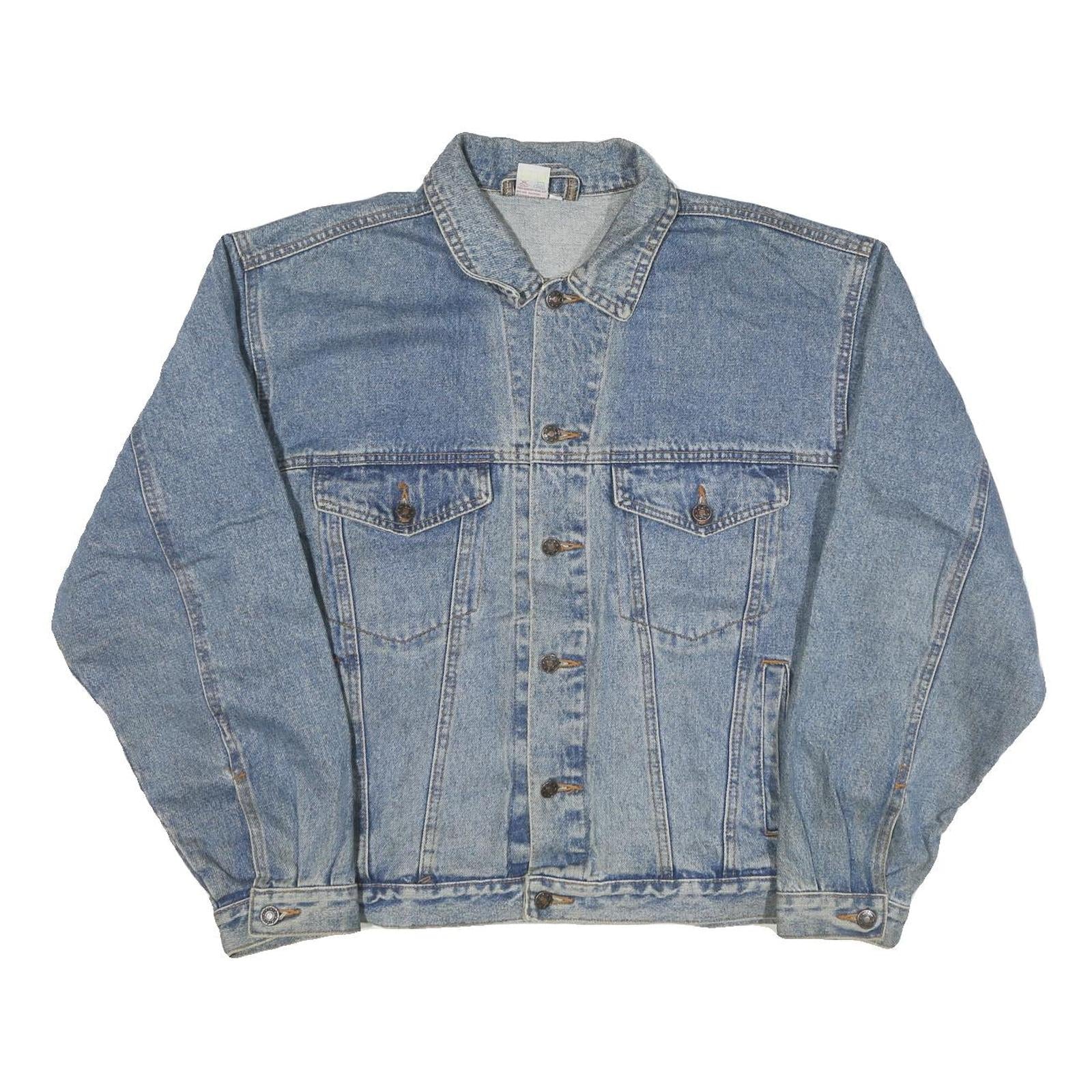 Buy Mens Blue Denim Button Jacket M Cotton Blend Classic Plain Casual Lightweight Refurbished - $45.49 Mens Blue Denim Button Jacket M Cotton Blend Classic Plain Casual Lightweight Refurbished - N/A refurbished available on Cerqular
