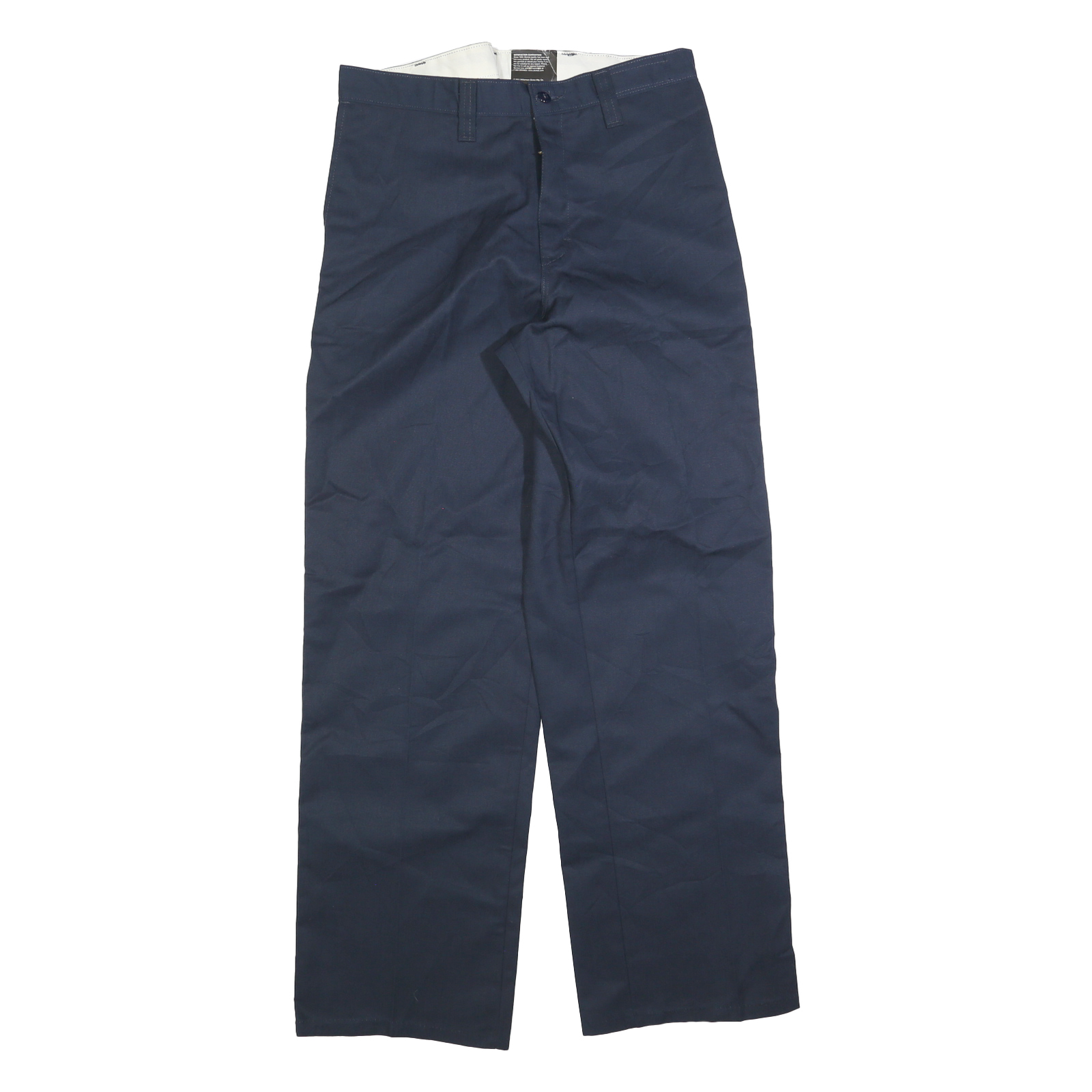 DICKIES Mens Cotton Blend Navy Regular Fit Straight Leg Trousers W32 L32 Refurbished - N/A refurbished available on Cerqular