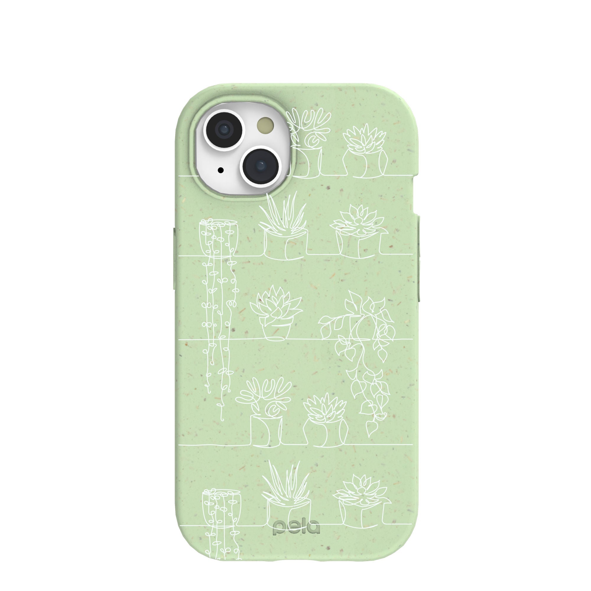 Sage Green Green Cascade iPhone 15 Case Refurbished - Pela Case refurbished available on Cerqular